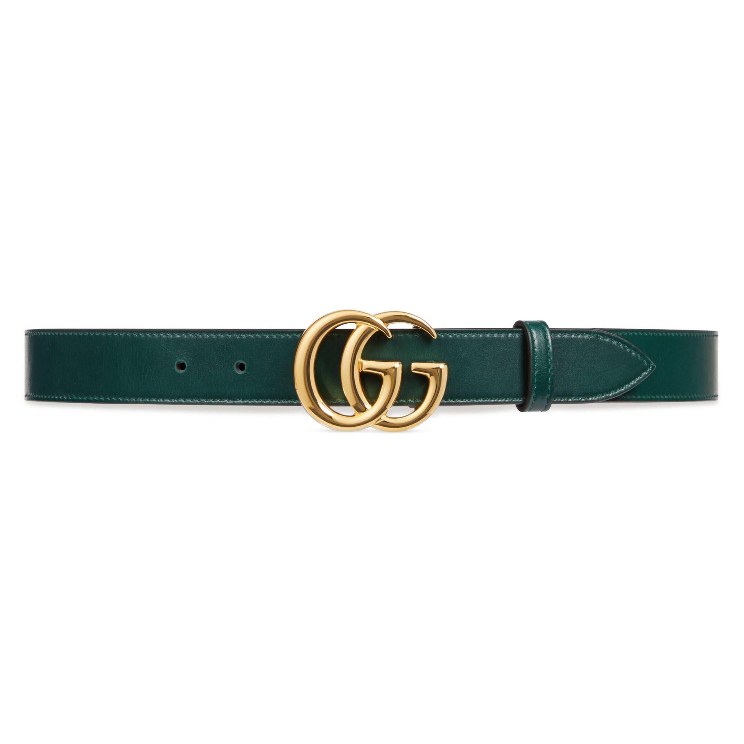 Gucci GG Marmont Leather Belt With 