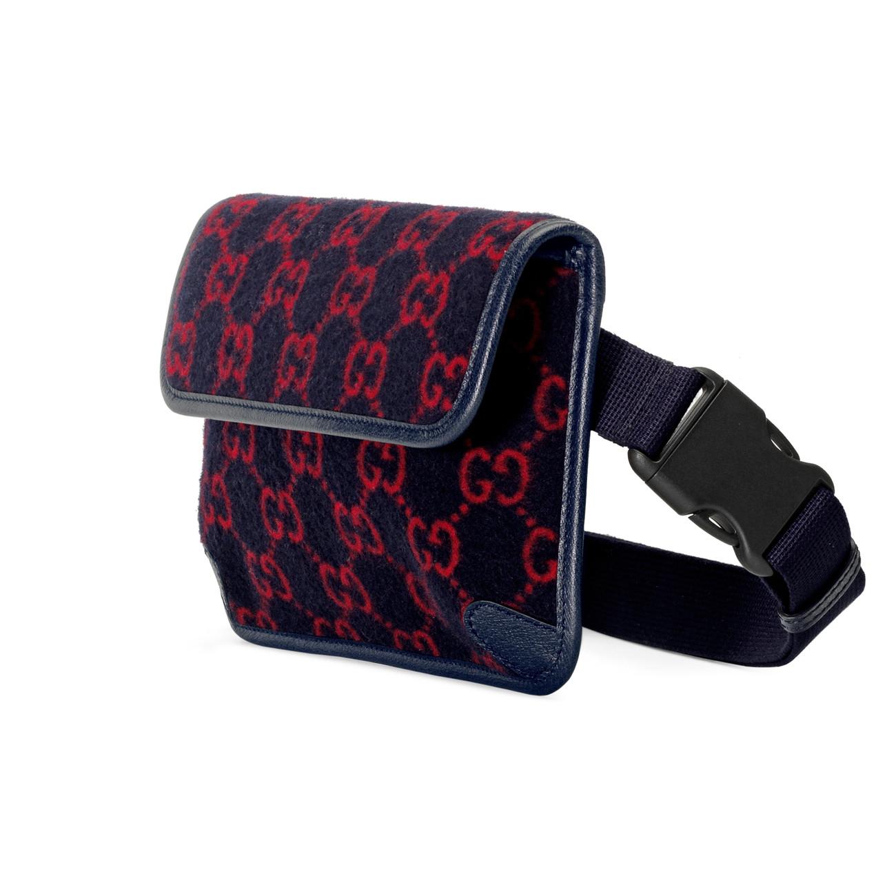 gucci gg wool belt bag