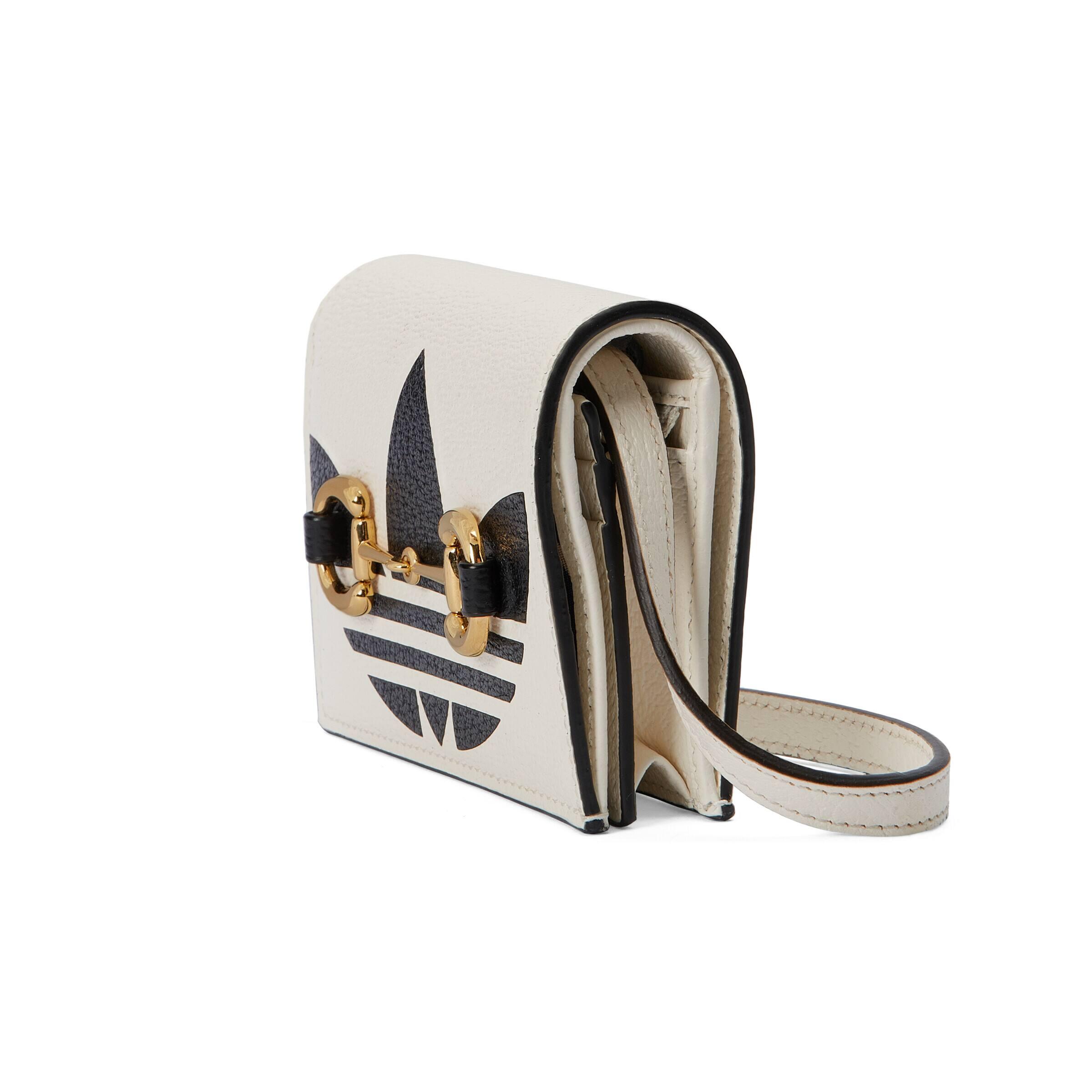 Gucci Leather Adidas X Card Case With Horsebit in White | Lyst