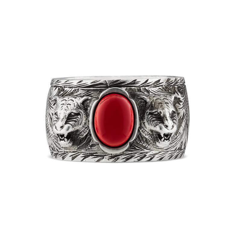 gucci garden ring in silver
