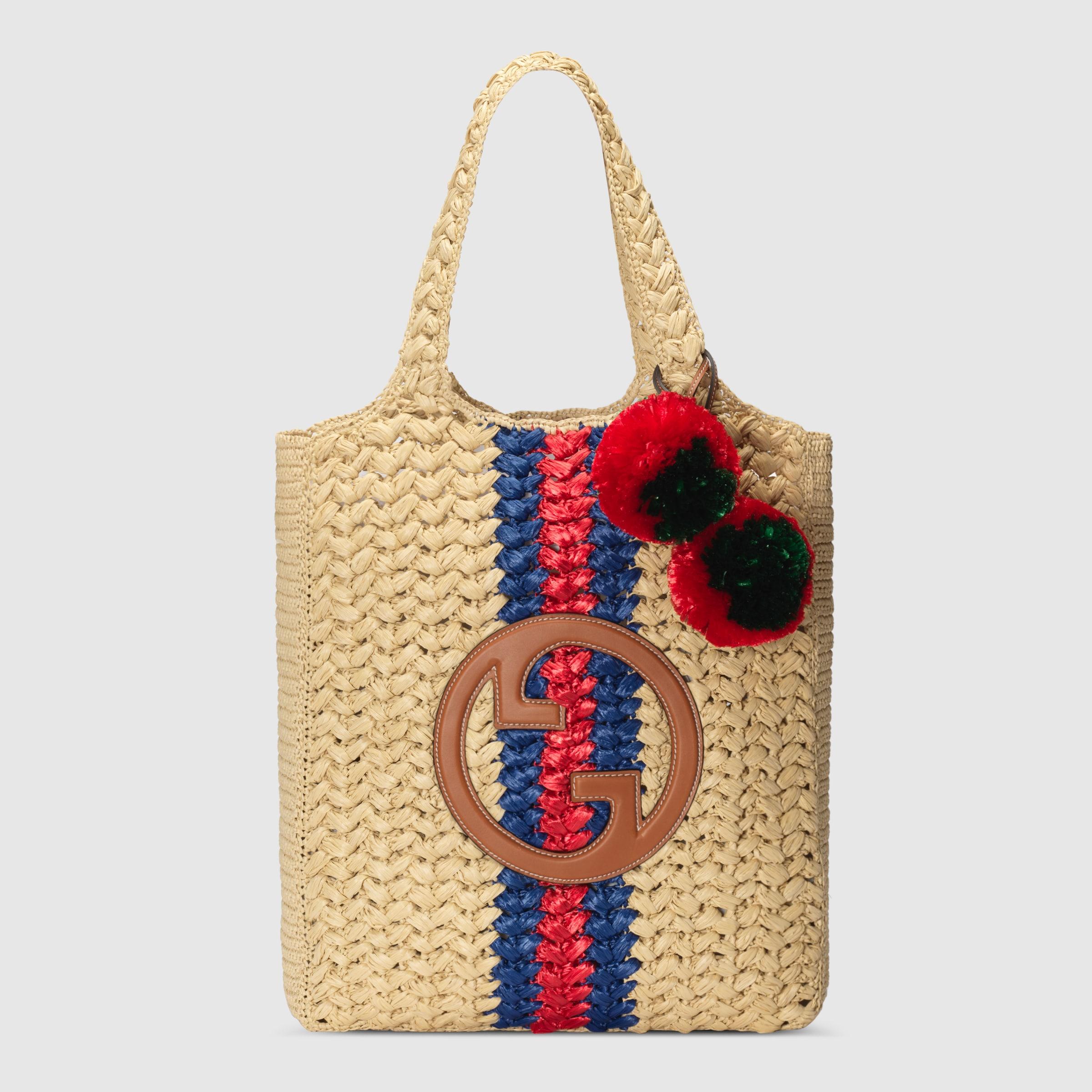 Gucci Medium Horsebit 1955 Crochet Tote Bag - Red Handle Bags, Handbags -  GUC990784
