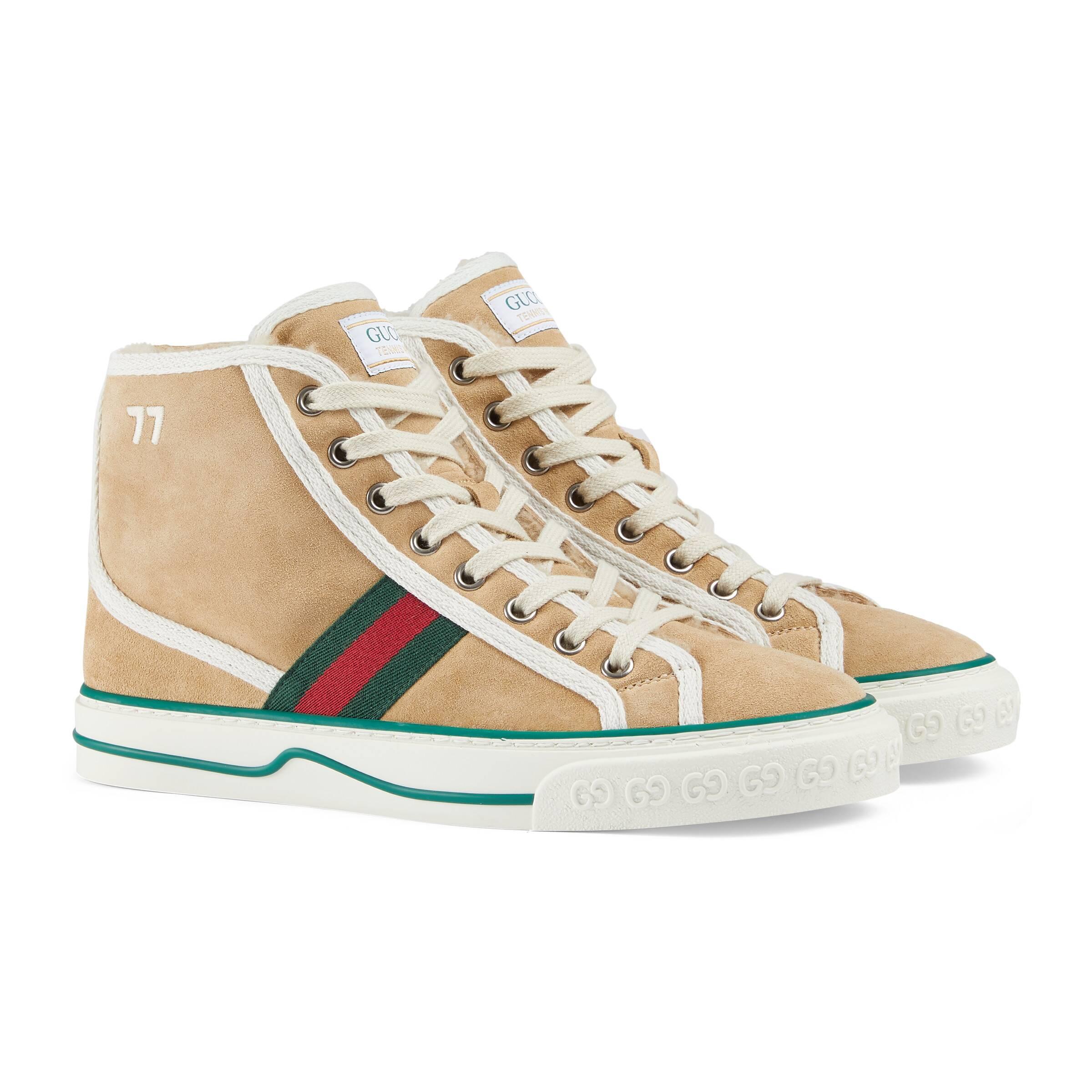 tennis 1977 high top platform sneaker gucci