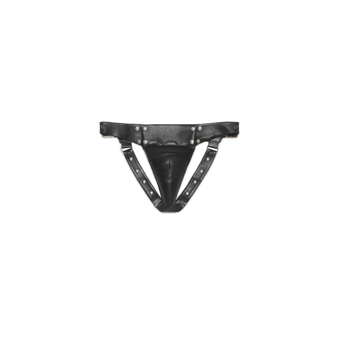 Gucci Leather Jockstrap With Studs in Black for Men