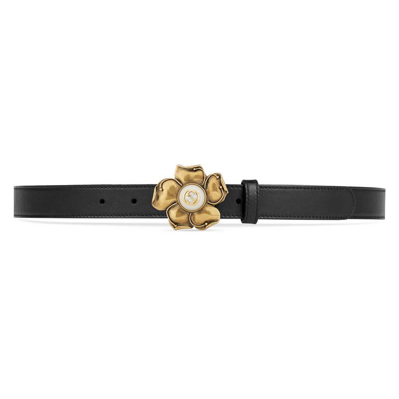 gucci flower belt