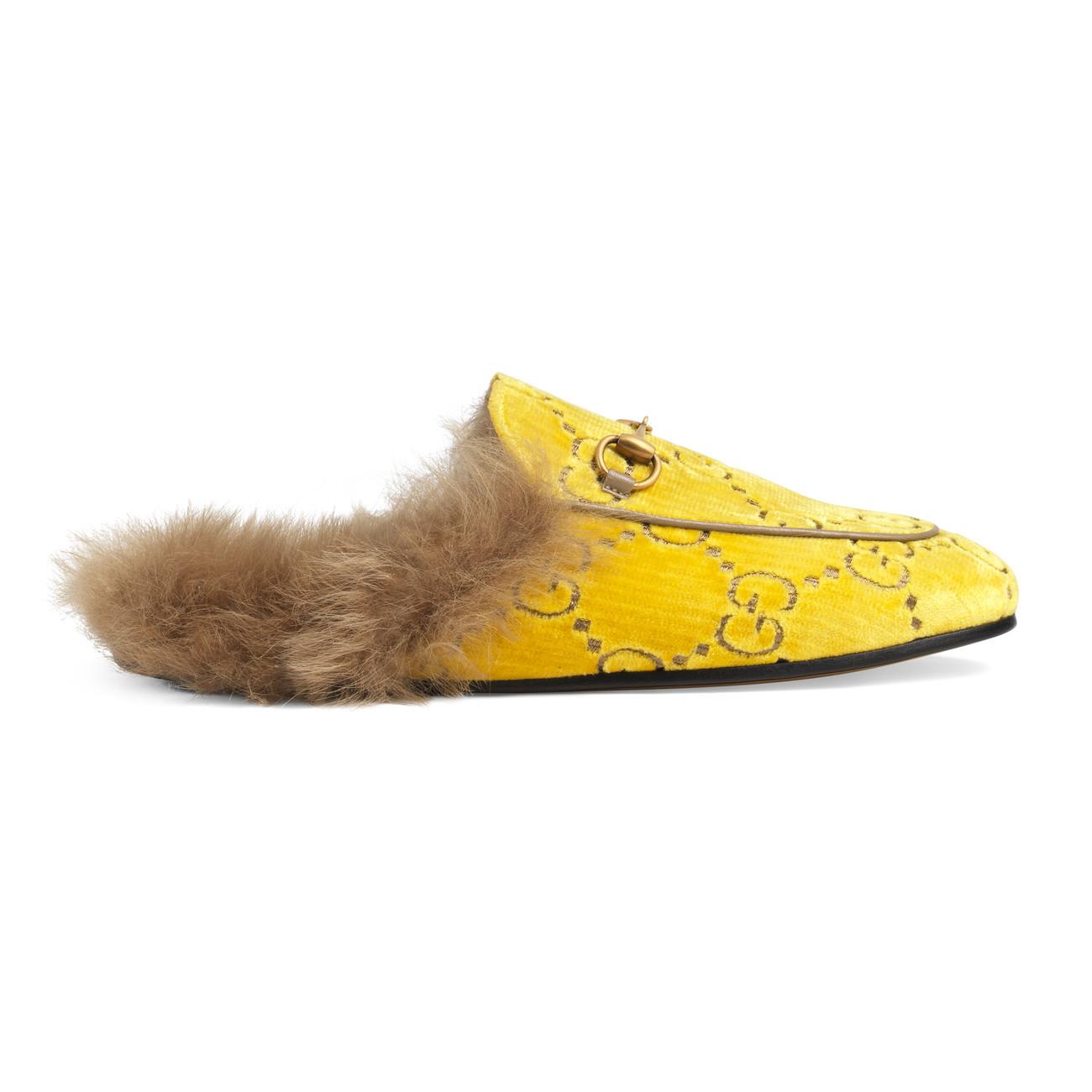 Yellow gucci mules Clearance