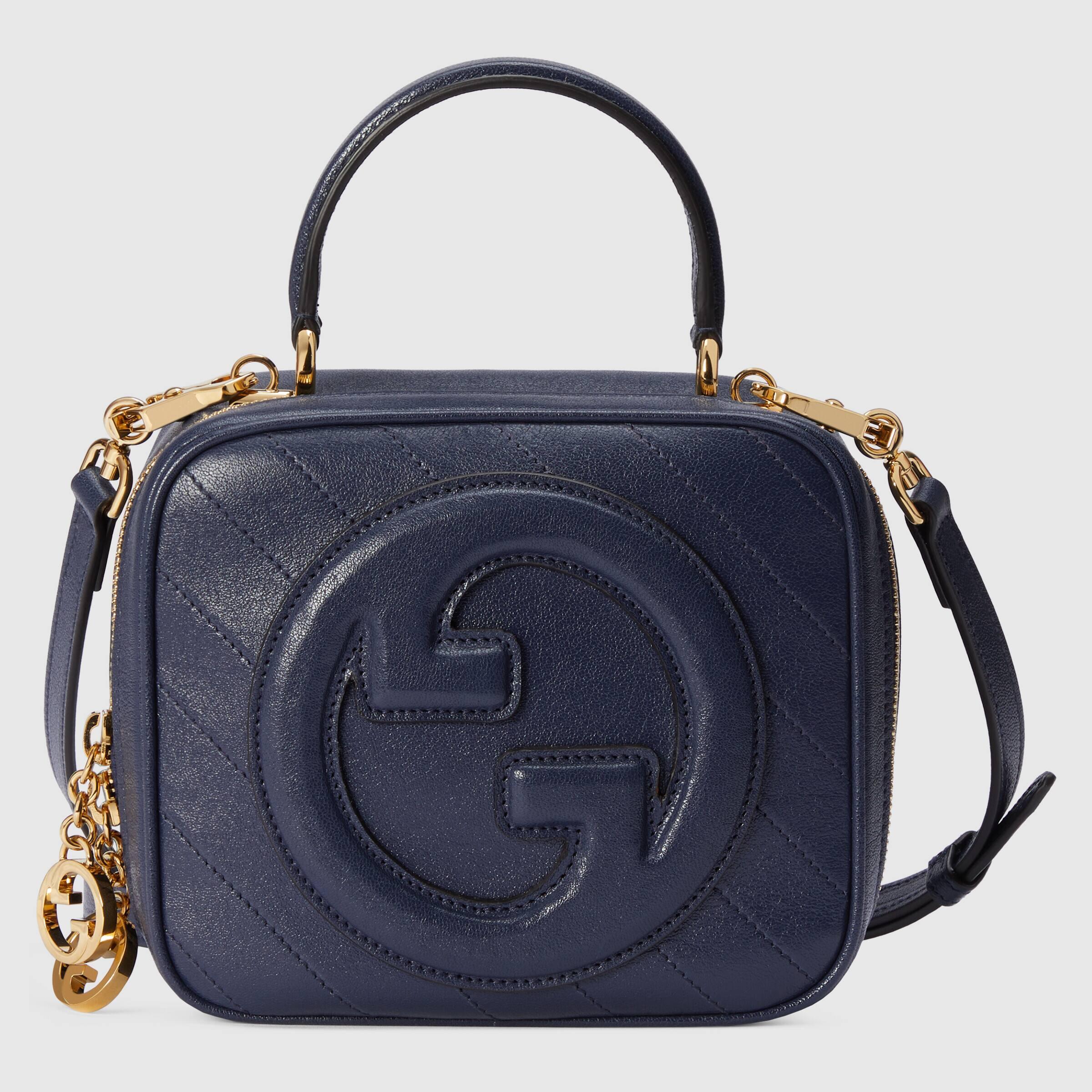 Gucci Blondie Top Handle Bag in Blue Lyst