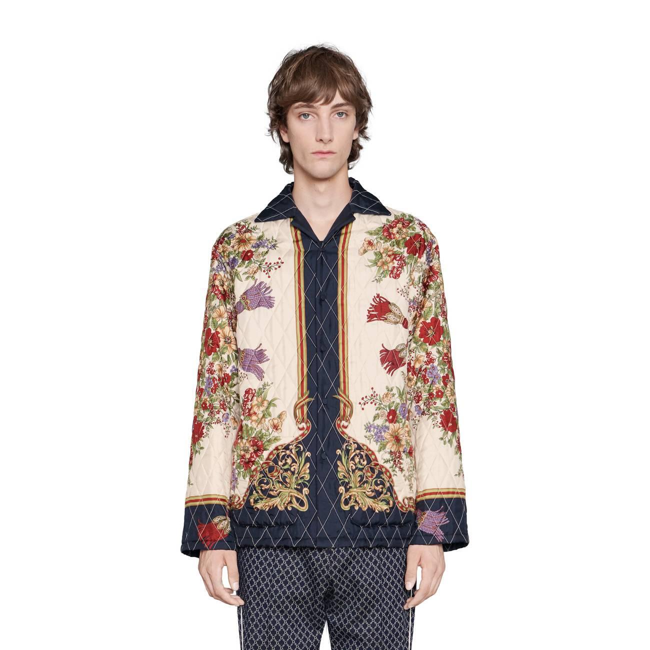 gucci silk jacket