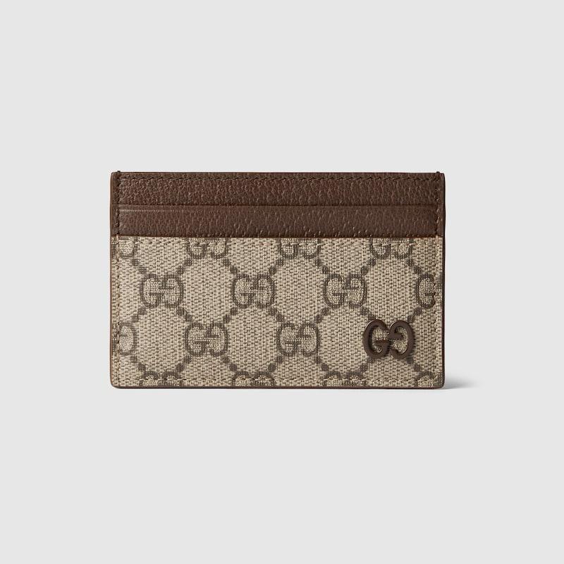 Bi Colour Card Case With Gg Detail