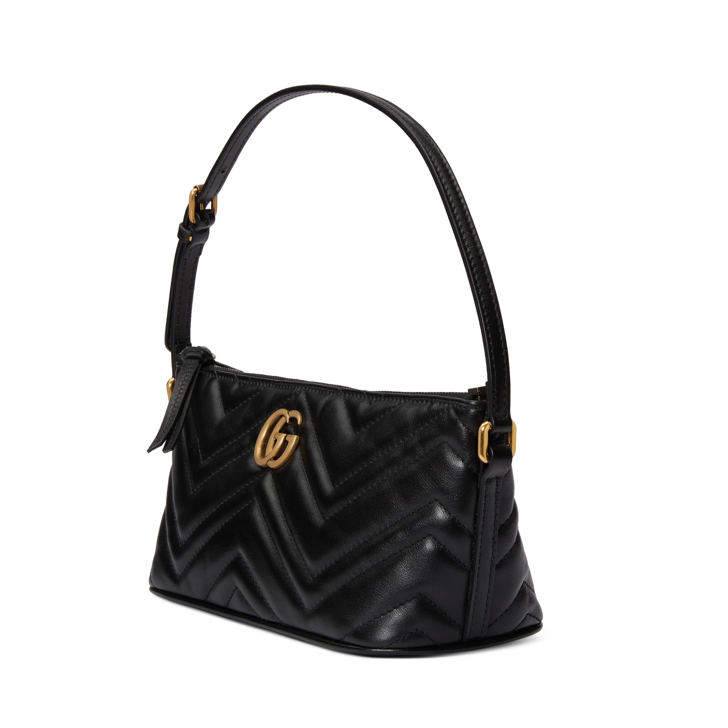 Gucci gg Marmont Shoulder Bag in Black | Lyst