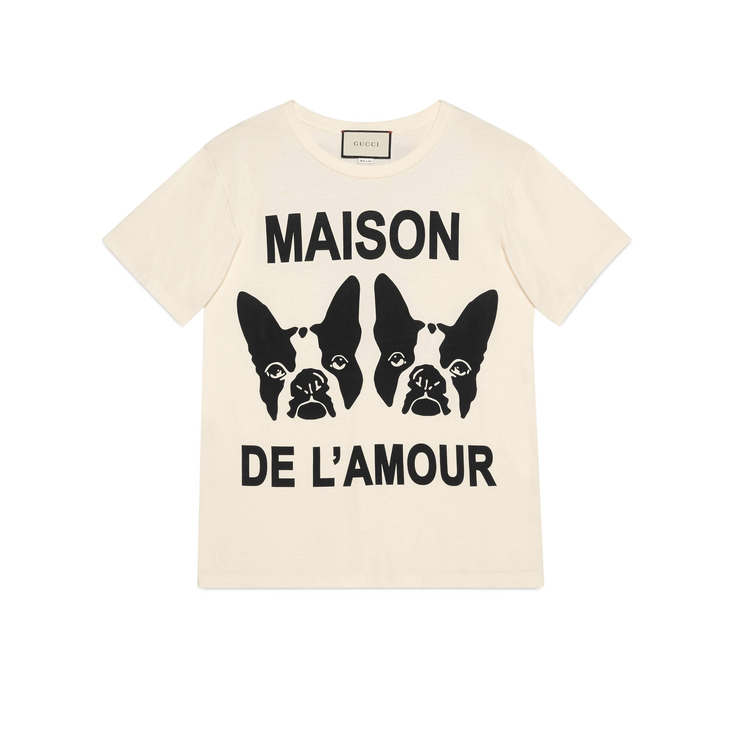 T-shirt oversize con Bosco e OrsoGucci in Cotone di colore Bianco | Lyst