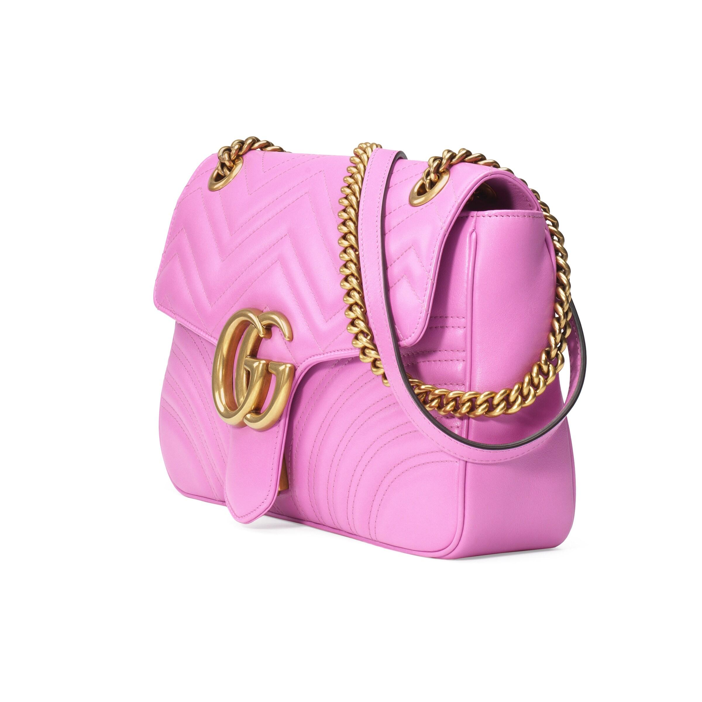 Gucci 2016 Re-edition GG Marmont Bag in Pink | Lyst