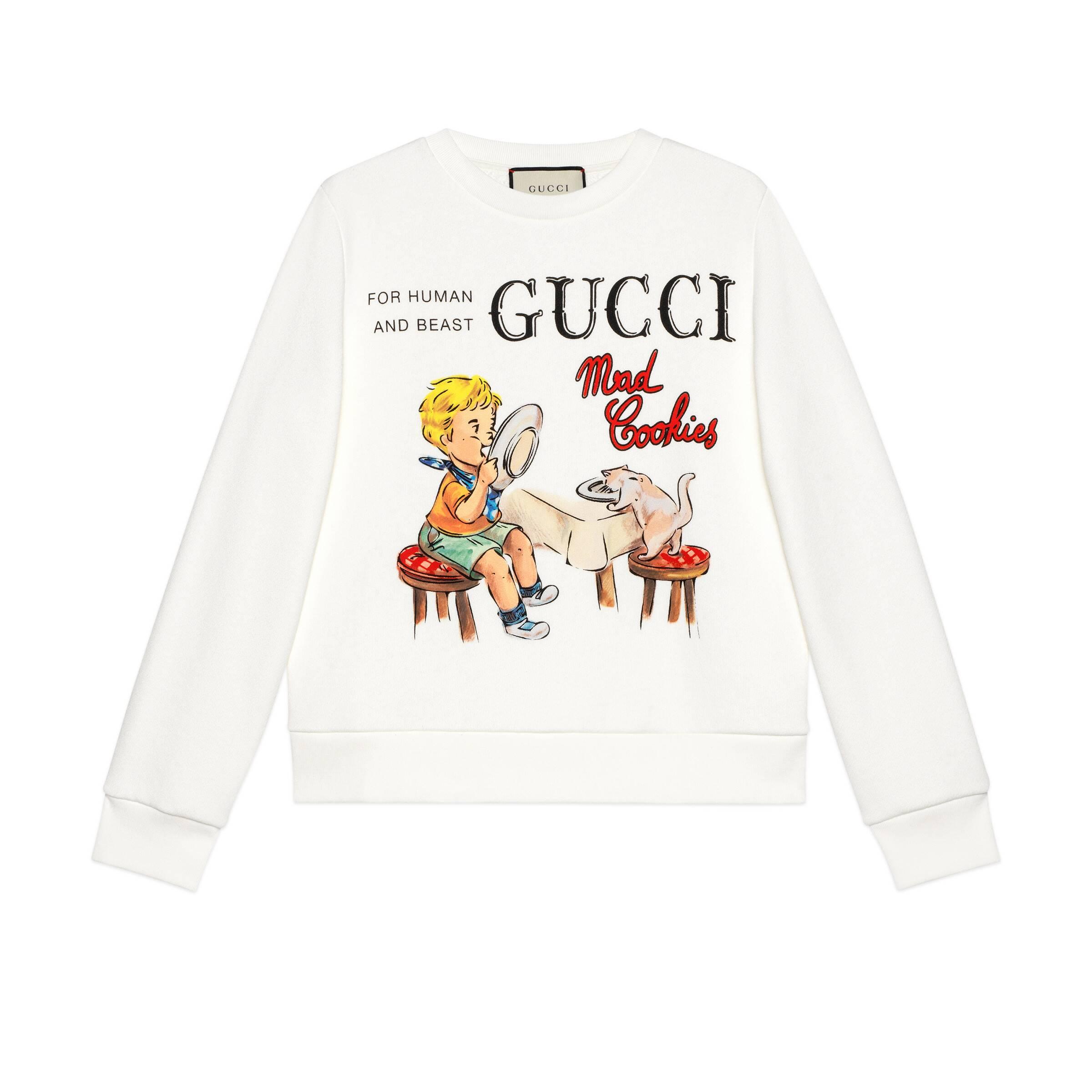 gucci white sweatshirt