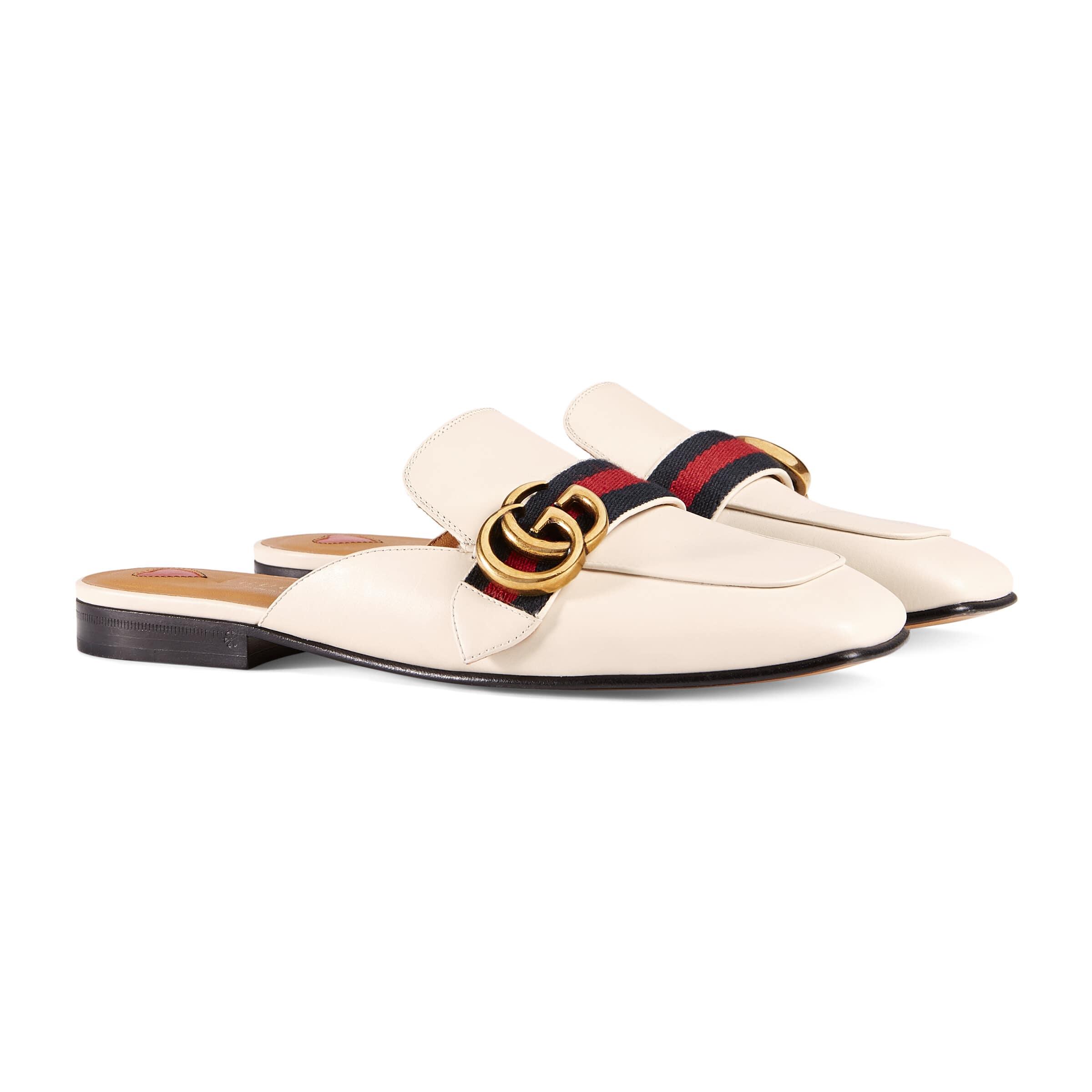 gucci slippers white