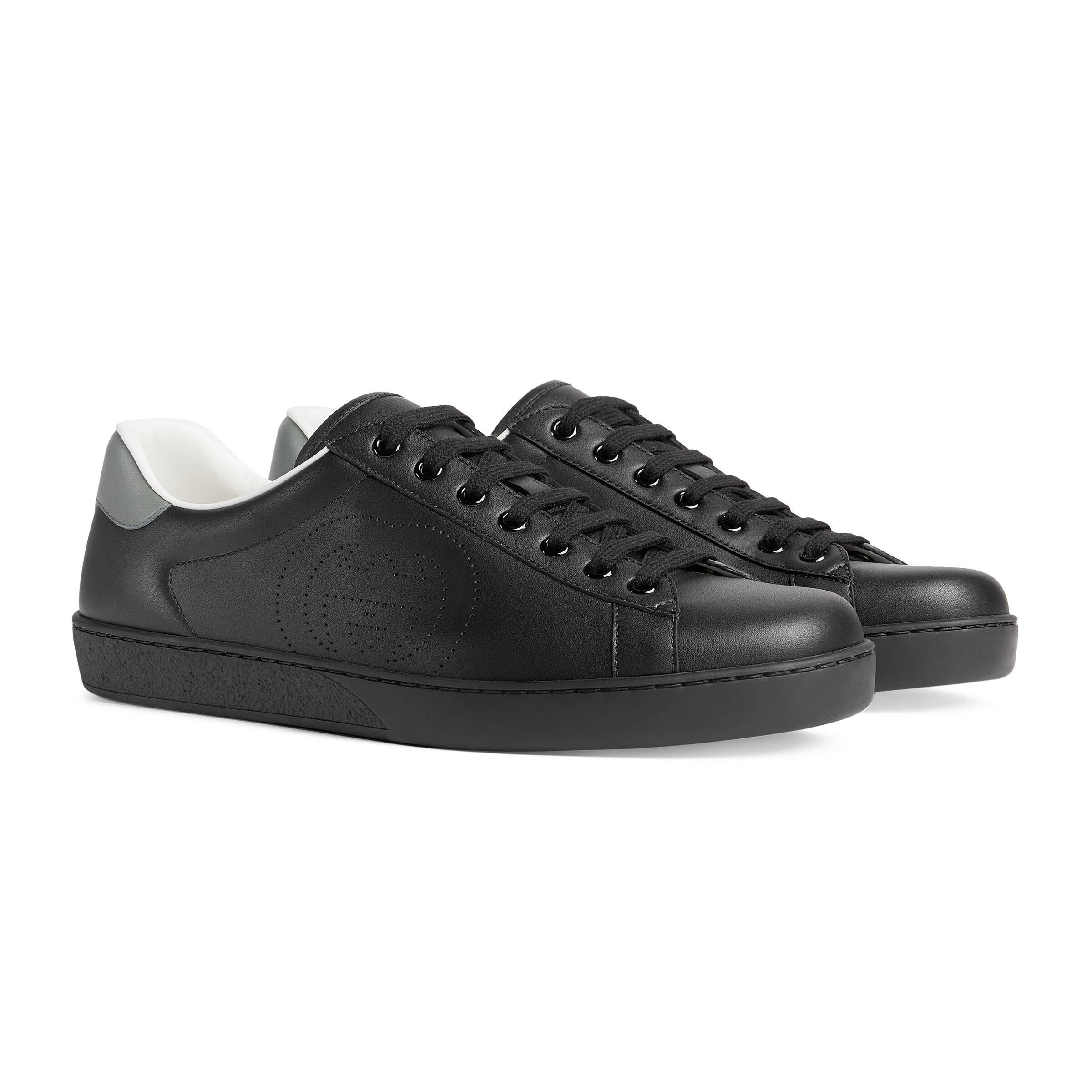 gucci ace interlocking g leather sneaker