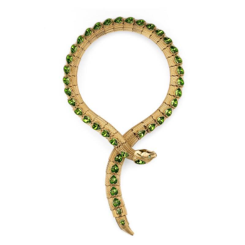 Gucci - Snake Necklace With Crystals - Lyst