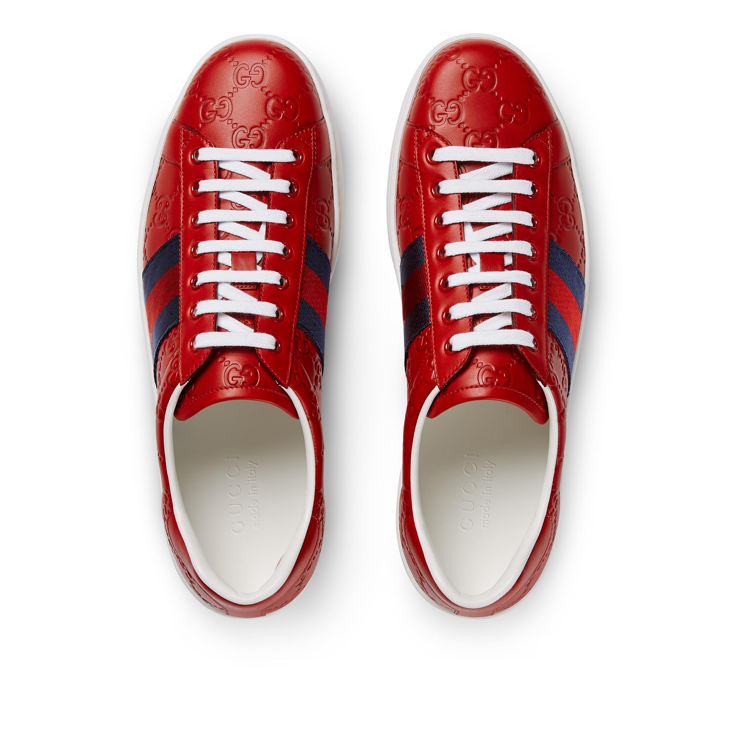 Ace gucci signature sneaker deals