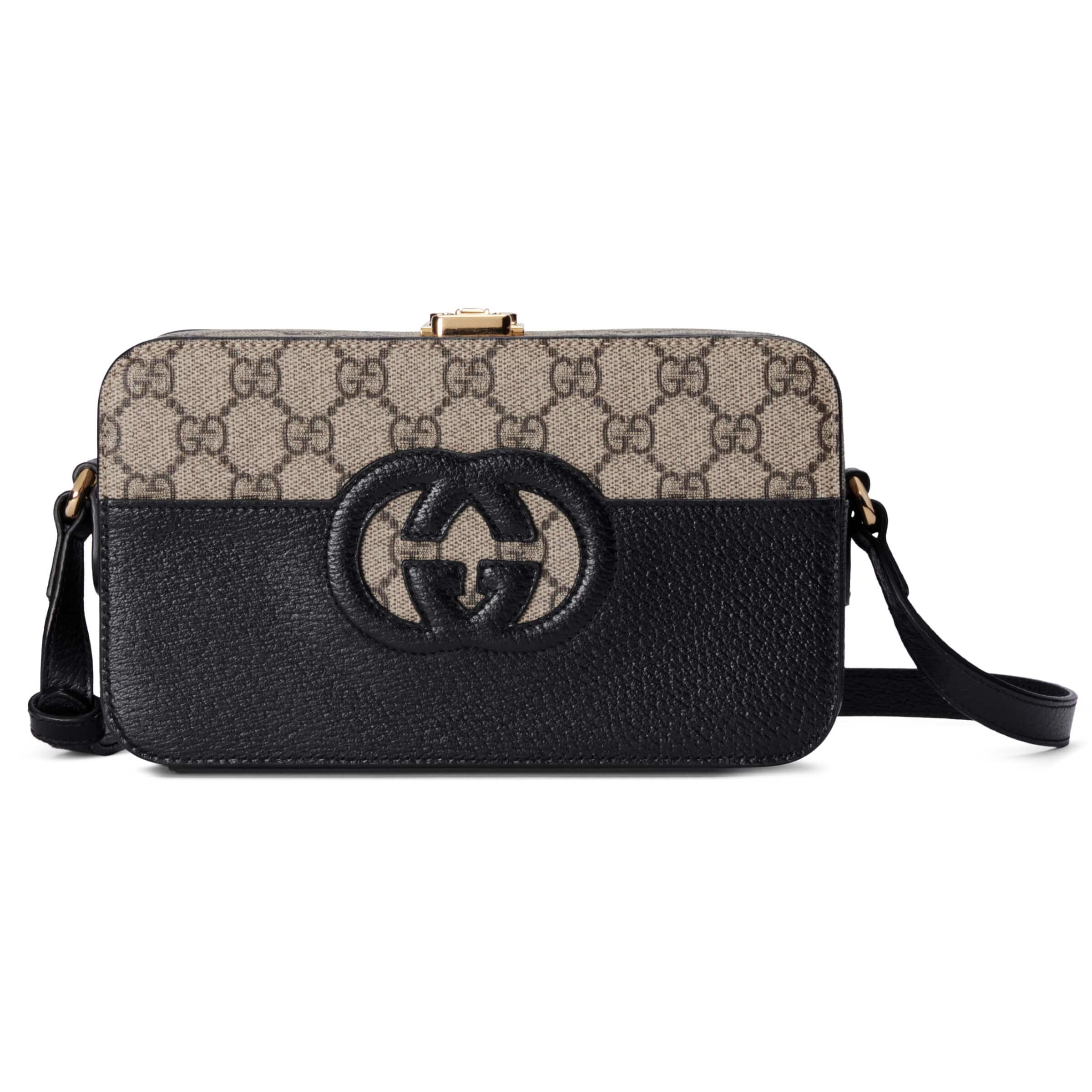 Gucci GG Mini Bag With Cut-out Interlocking G in Black for Men