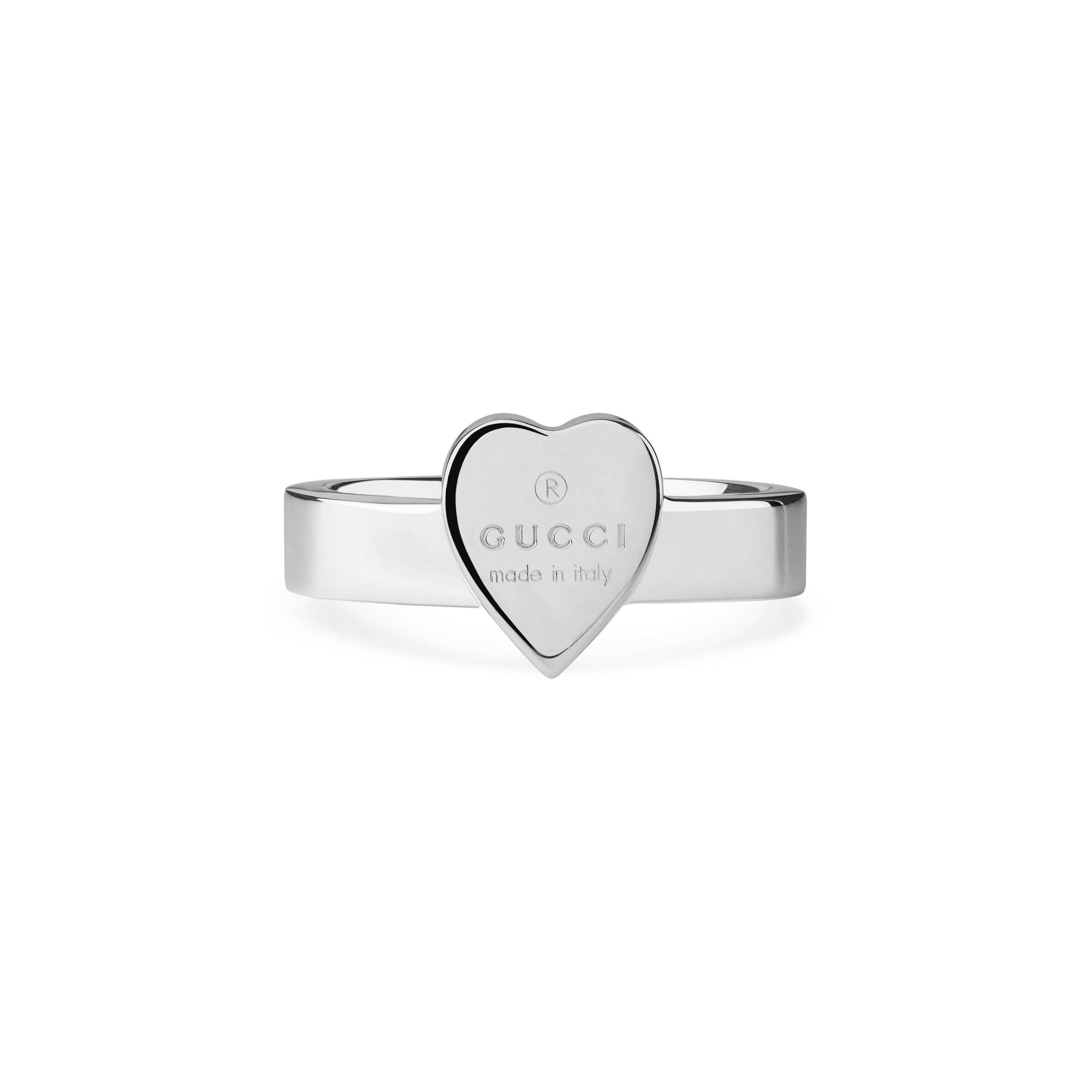 Gucci Heart Sterling-silver Ring in 