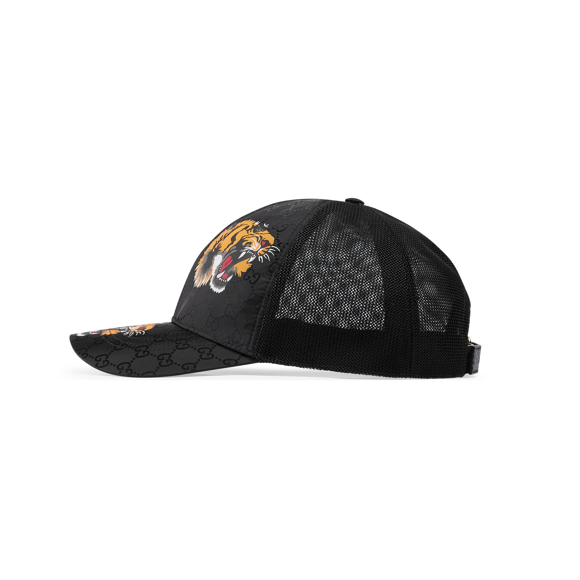 Als reactie op de Onnauwkeurig bedelaar Gucci GG Baseball Hat With Tiger Print in Black for Men | Lyst