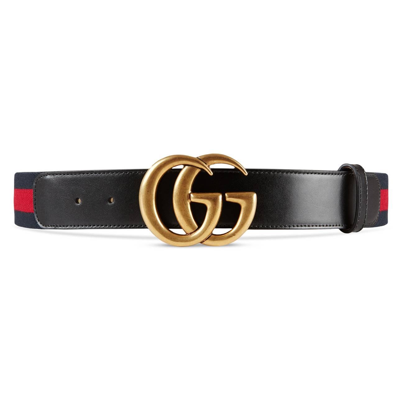 Gucci Synthetic Nylon Web Belt With Double G Buckle - Lyst