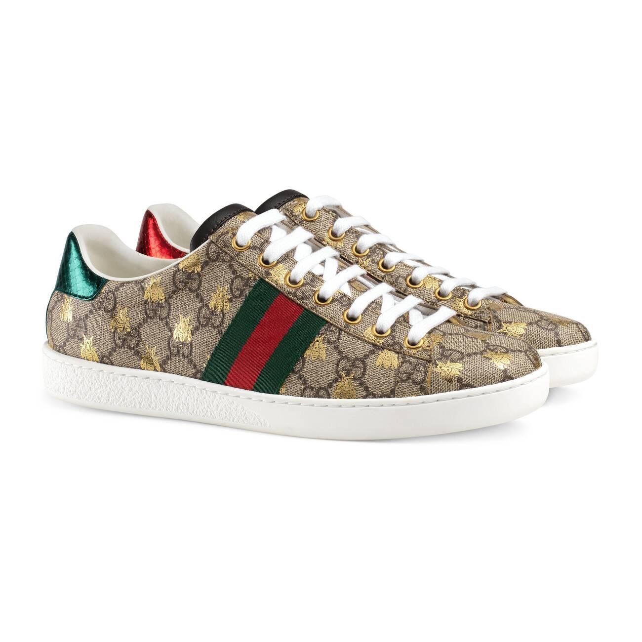 gucci bee sneakers womens