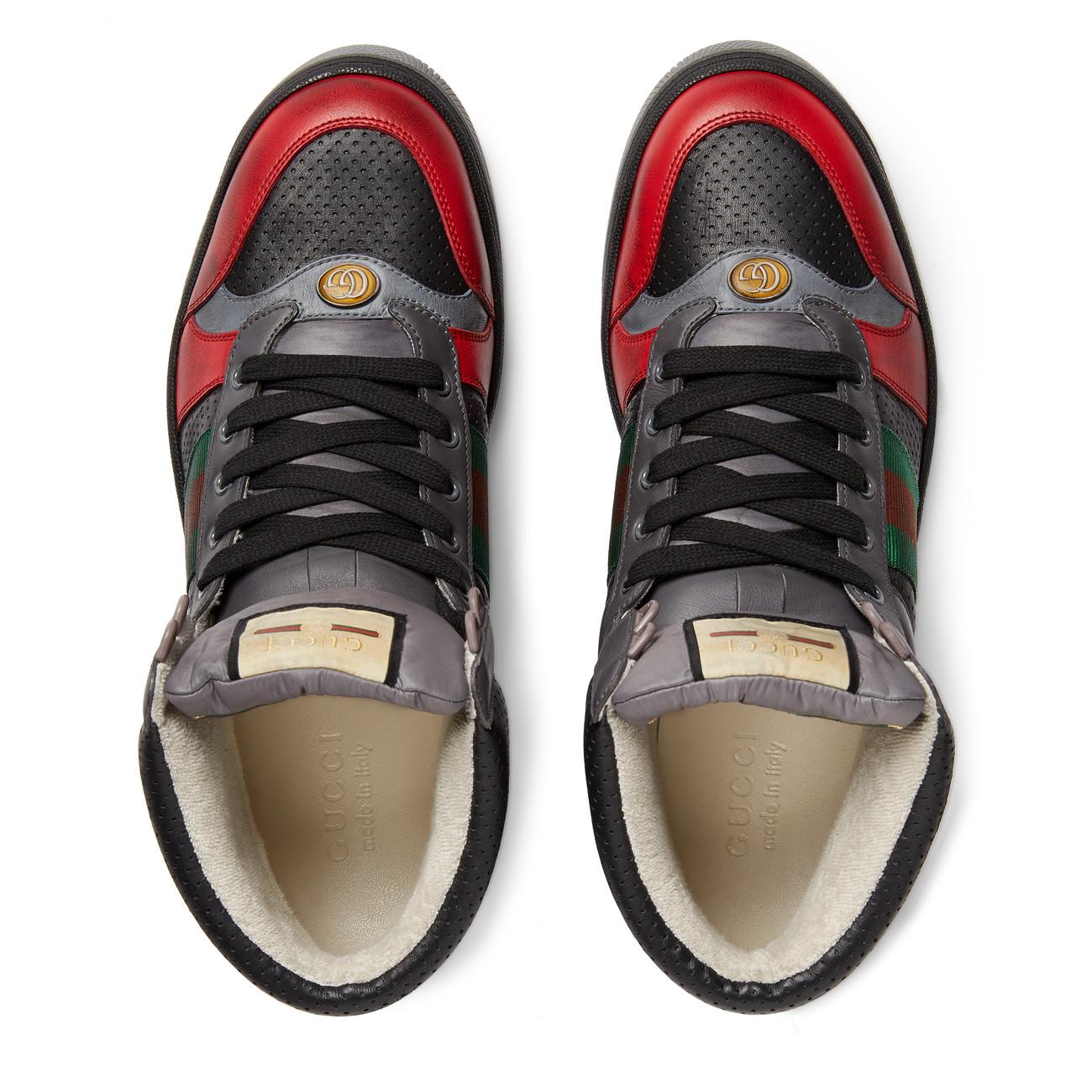 gucci screener leather sneaker