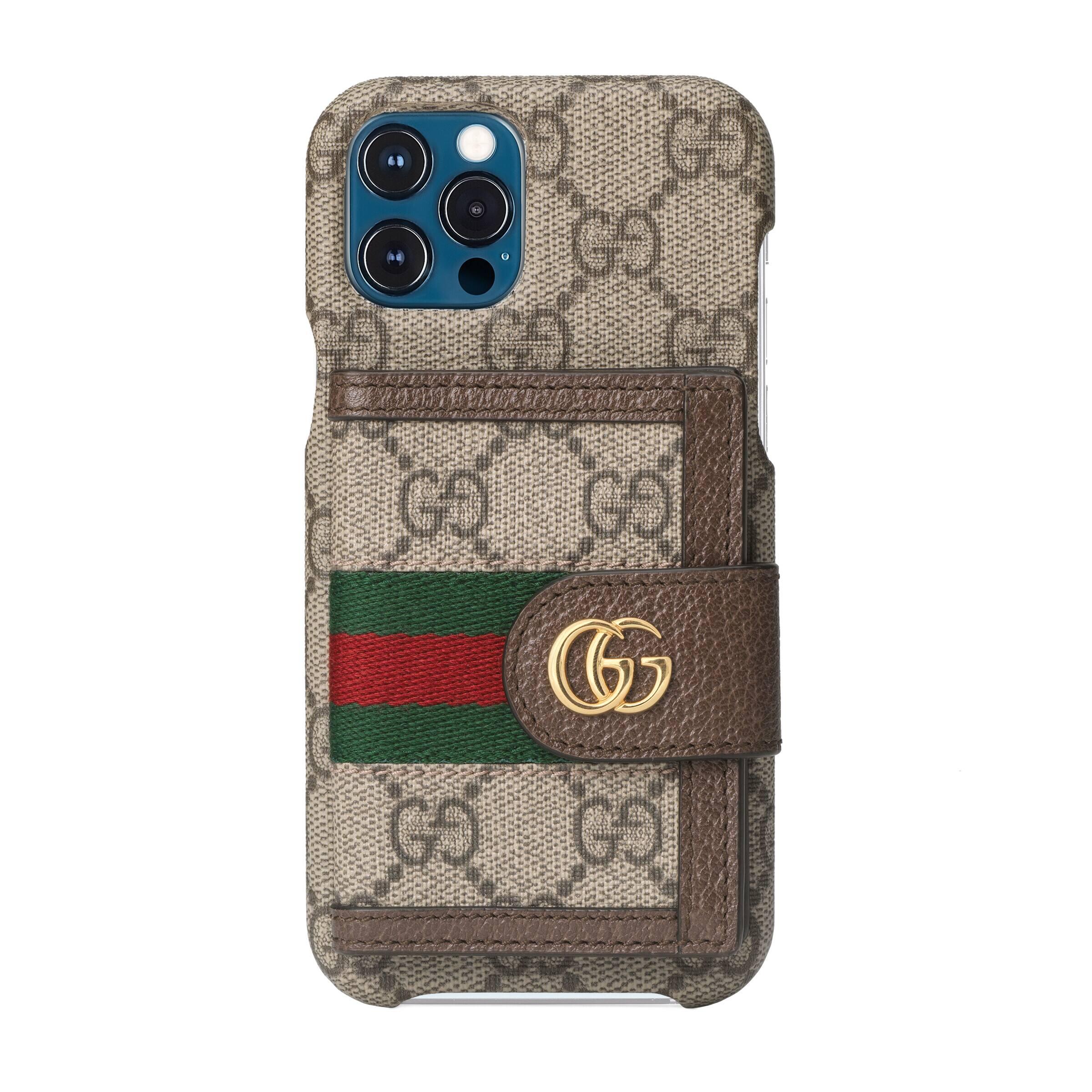 Ophidia Canvas Air Pods Pro Case in Beige - Gucci
