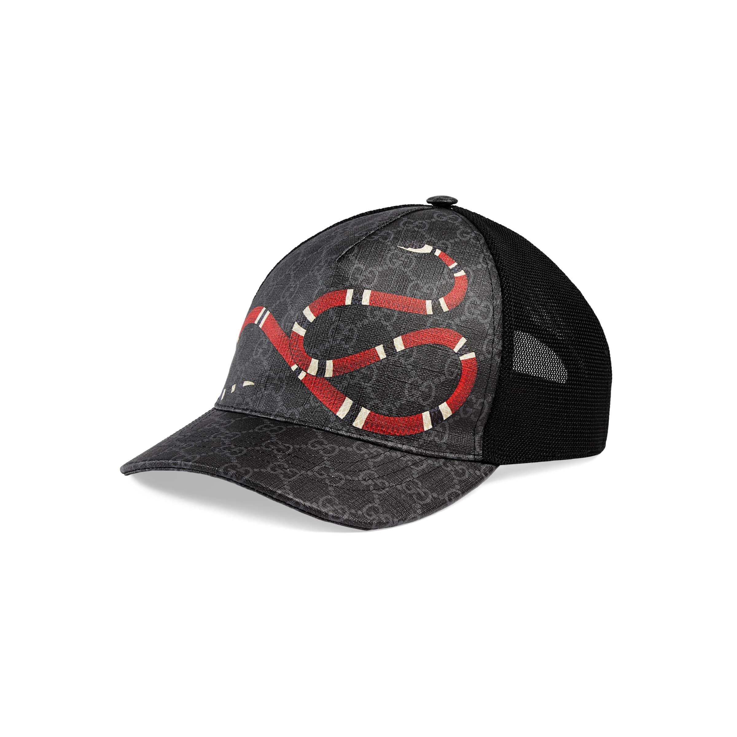 Gucci Canvas Snake GG Jacquard Baseball Cap in Black for Men - Save 39% |  Lyst