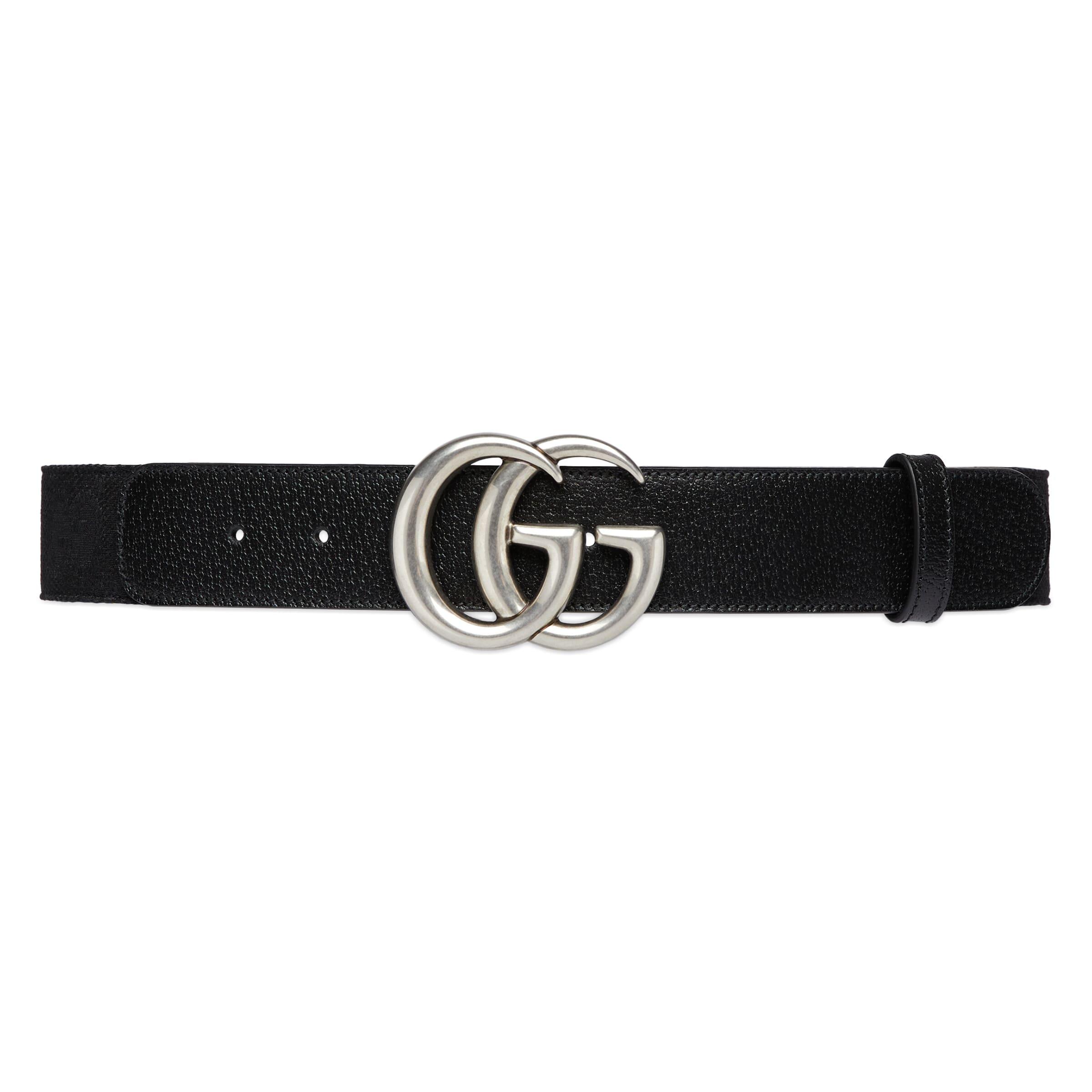 Gucci GG Marmont Belt With Maxi GG in Black for Men | Lyst