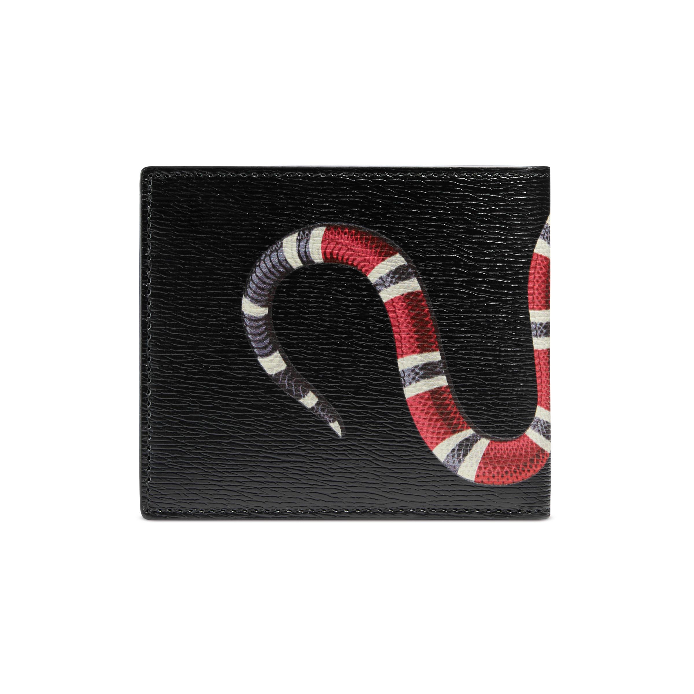 black gucci wallet snake
