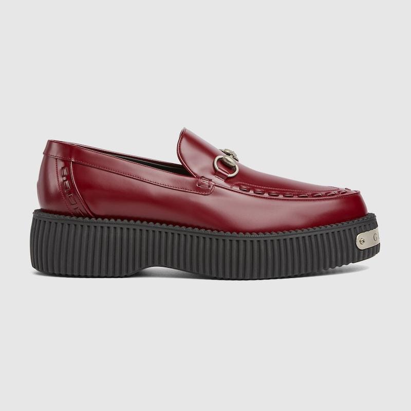Gucci Gucci Horsebit Creeper Loafer in Red for Men | Lyst display picture 1