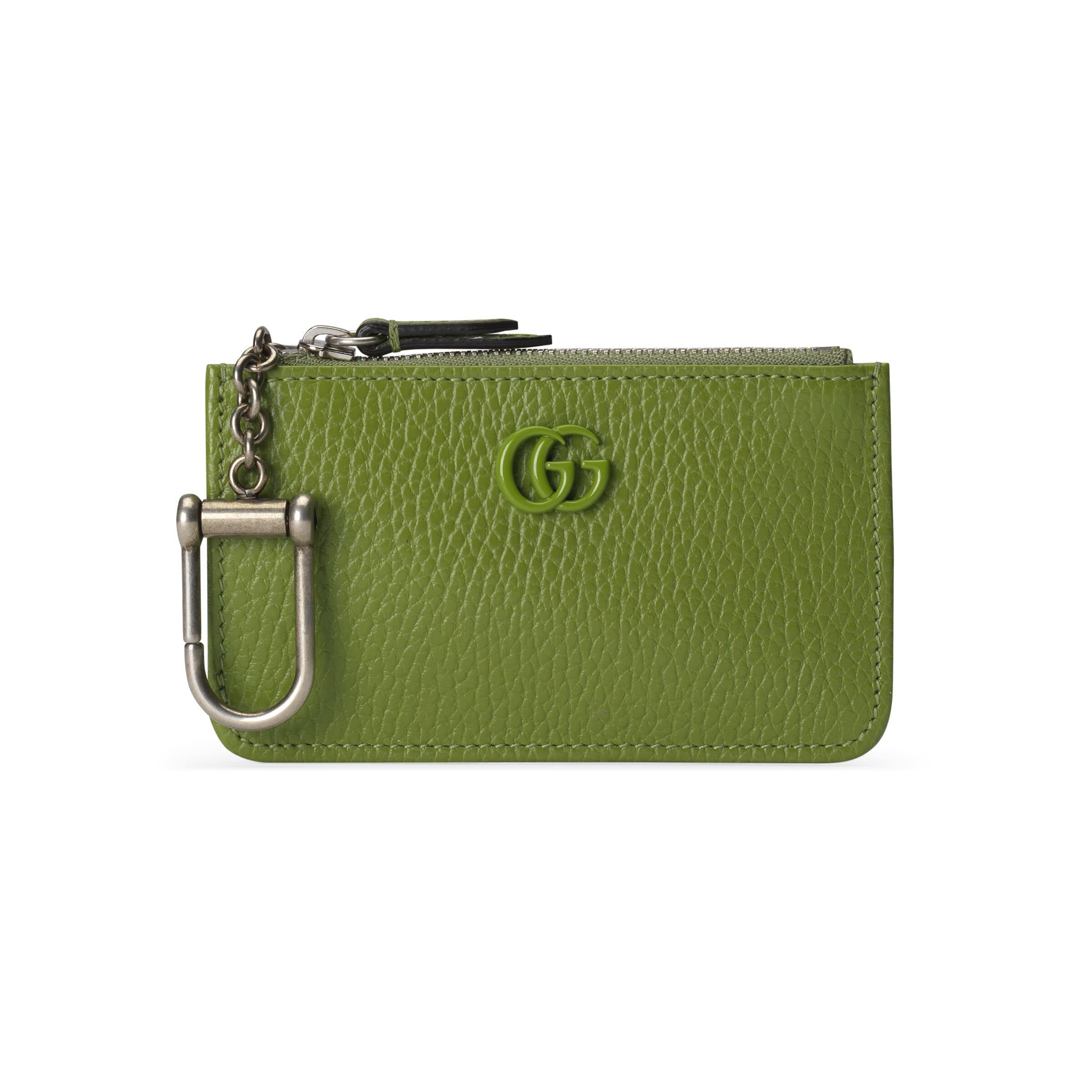 Gucci GG Marmont Keychain Card Case in Green Lyst
