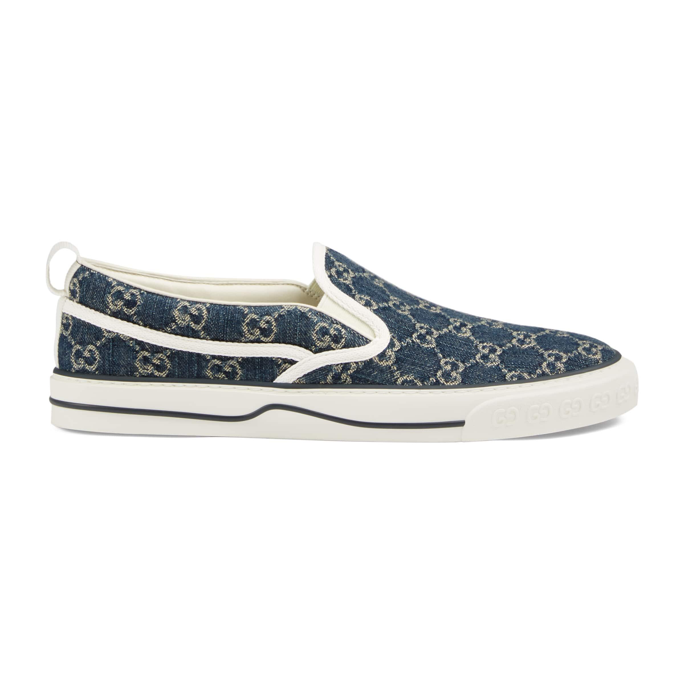 Gucci - Men’s Tennis 1977 Slip- On Sneaker GUCCI Tennis 1977 GG-jacquard slip-on trainers - Exclusive  main image 2