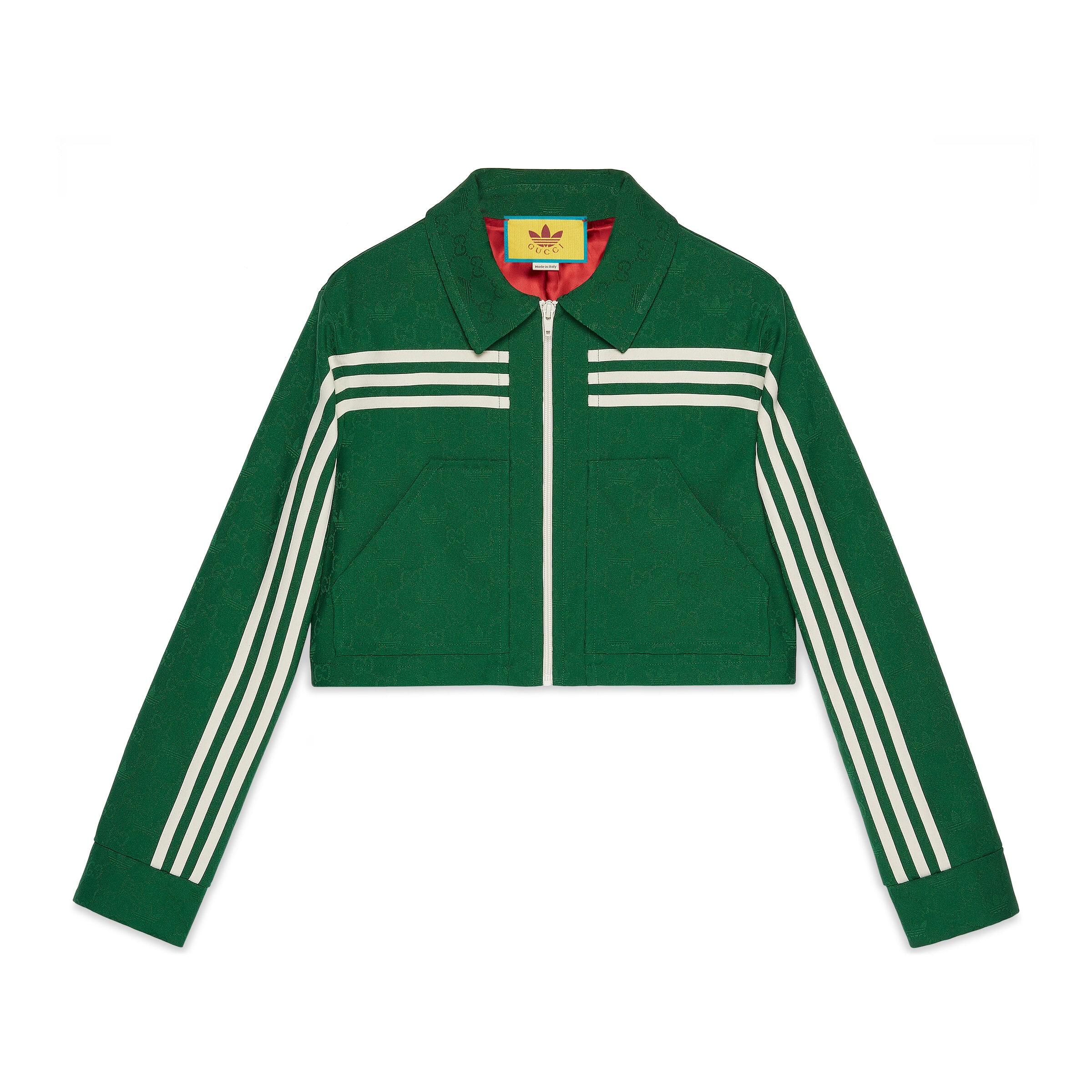 Gucci Adidas X Jacquard Jacket in Green | Lyst