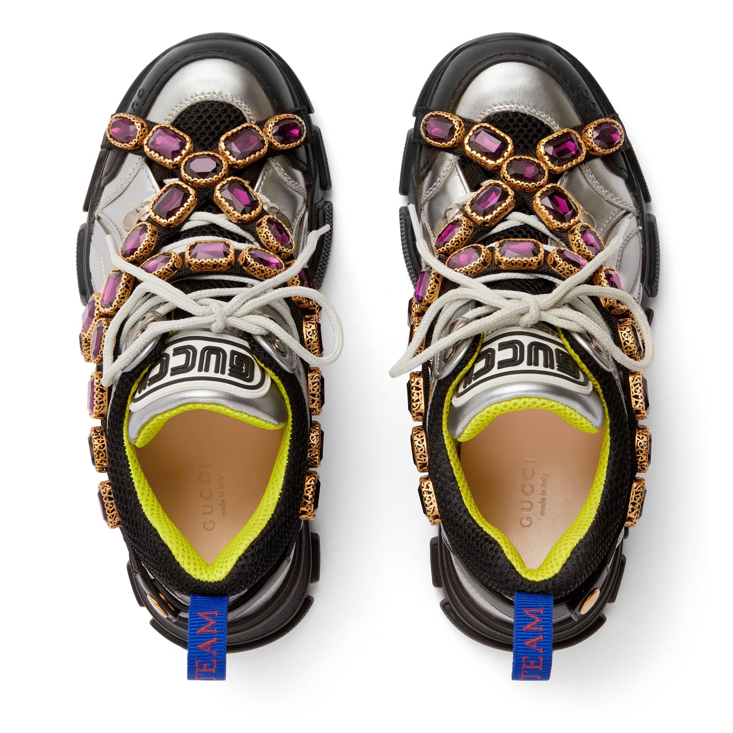 sneaker flashtrek con cristalli staccabili