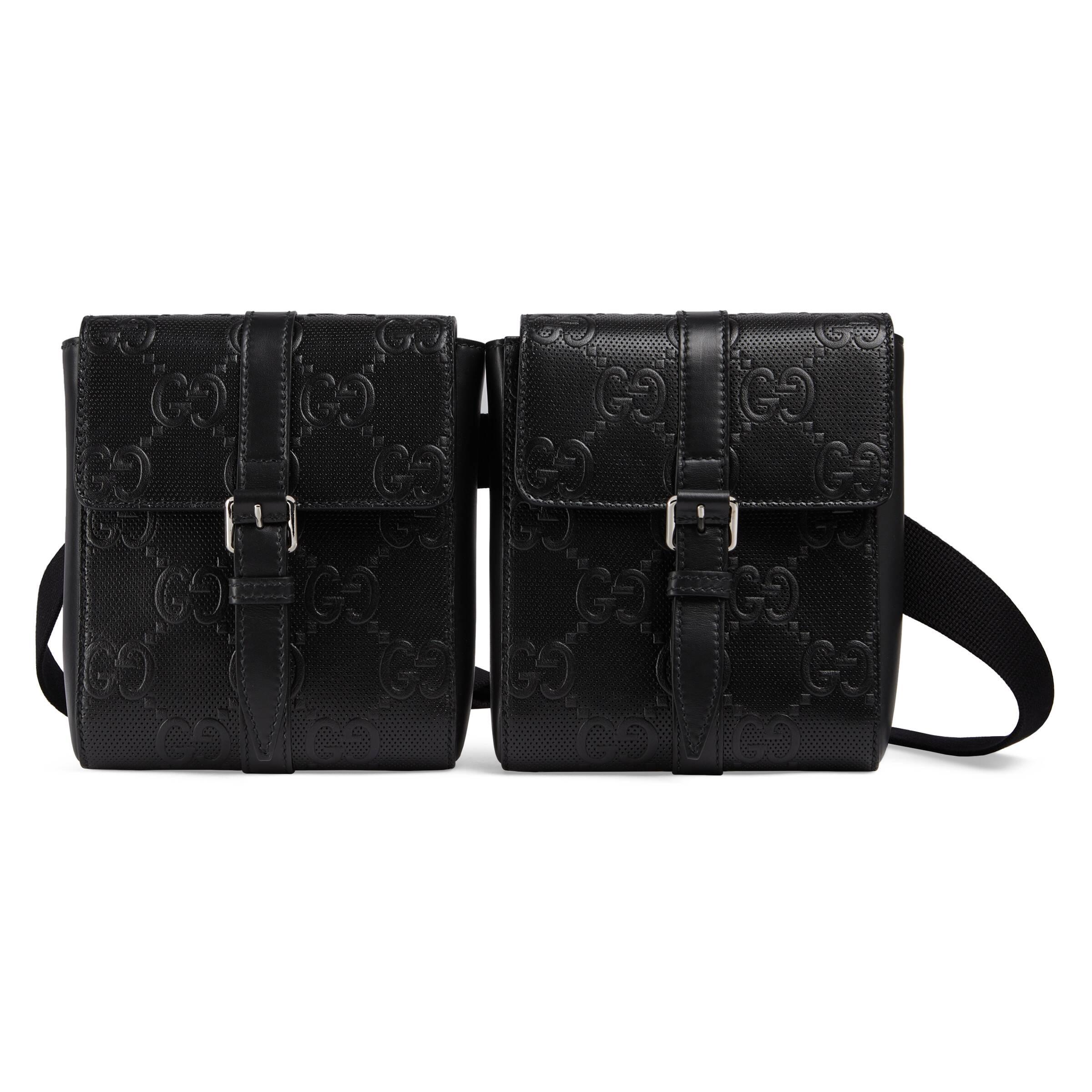 Gucci GG Embossed Belt Bag in Black for Men Lyst