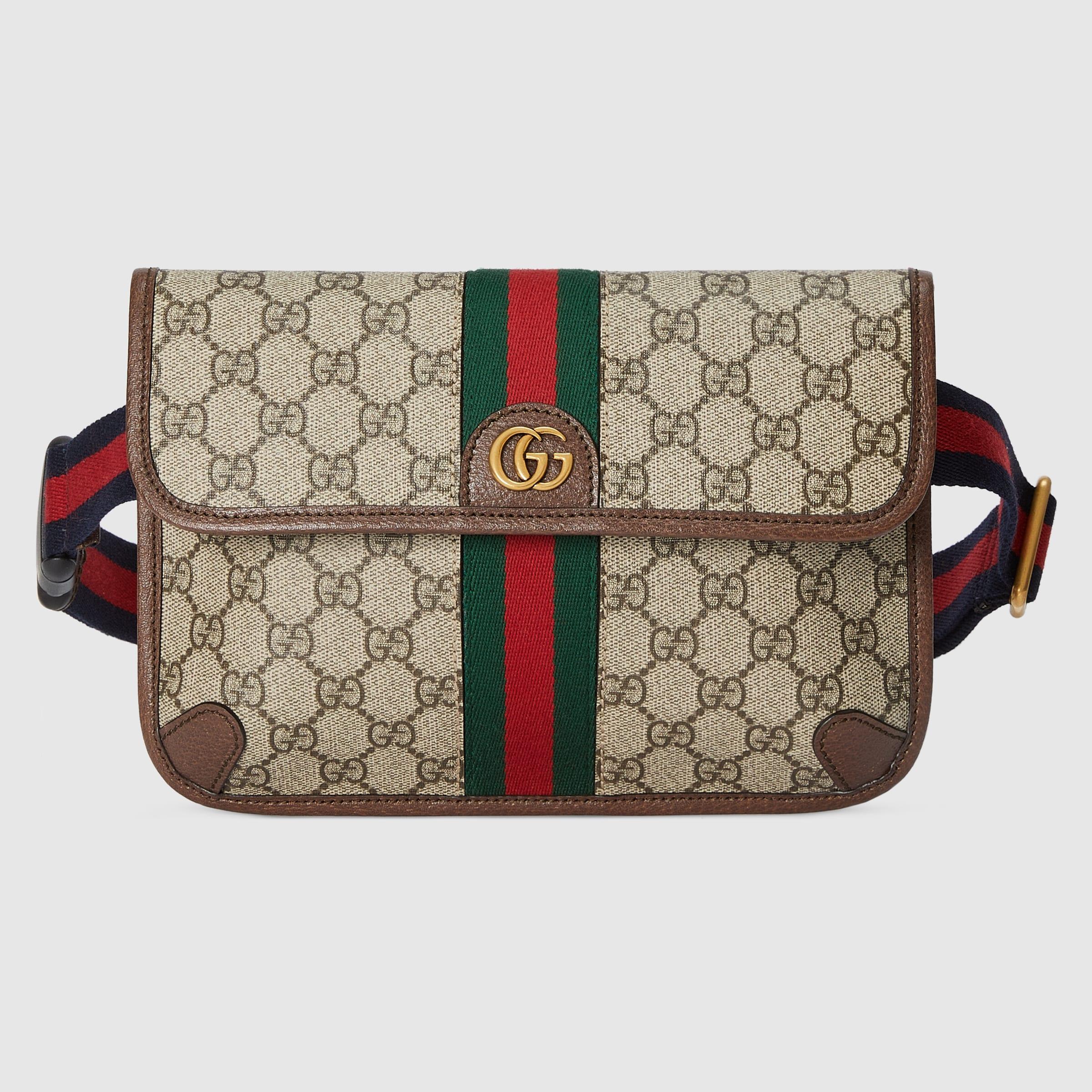 Gucci Ophidia GG Small Belt Bag in Natural for Men | Lyst