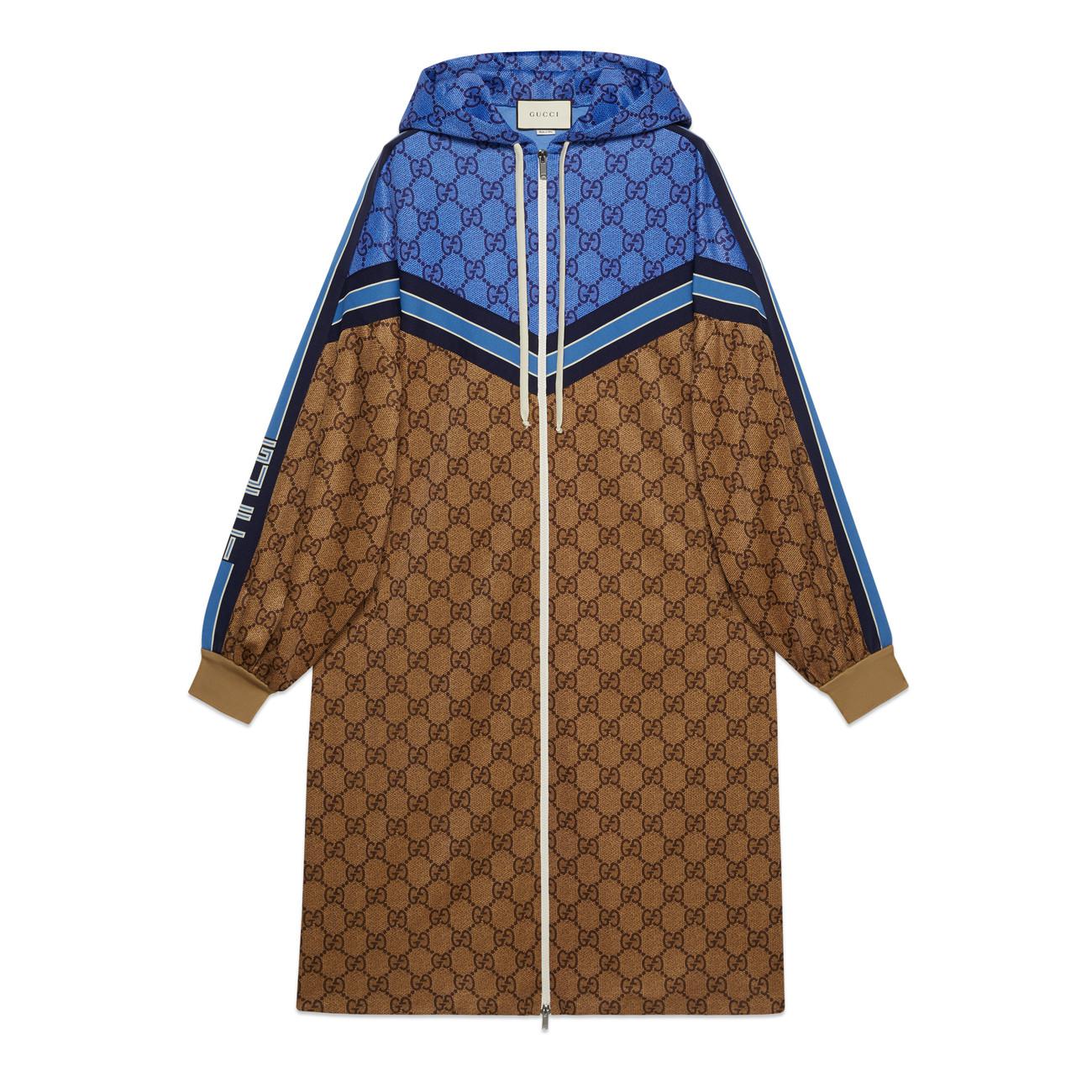 Gucci Synthetic GG Technical Jersey Jacket in Blue - Lyst