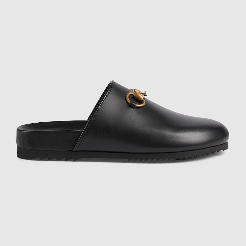 Gucci store horsebit slippers