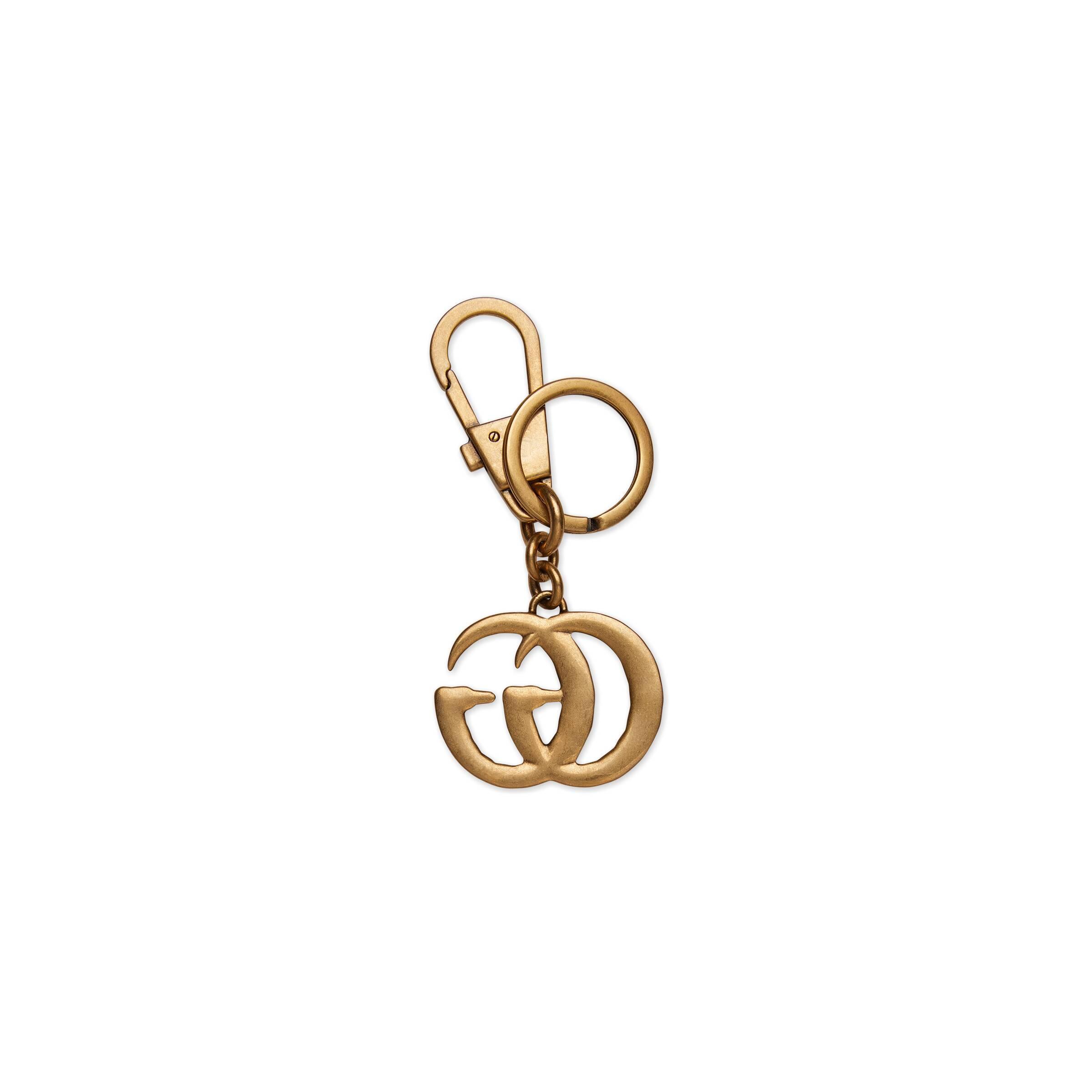 Gucci Pearl-embellished Double G Key Ring in Gold (Metallic) - Lyst