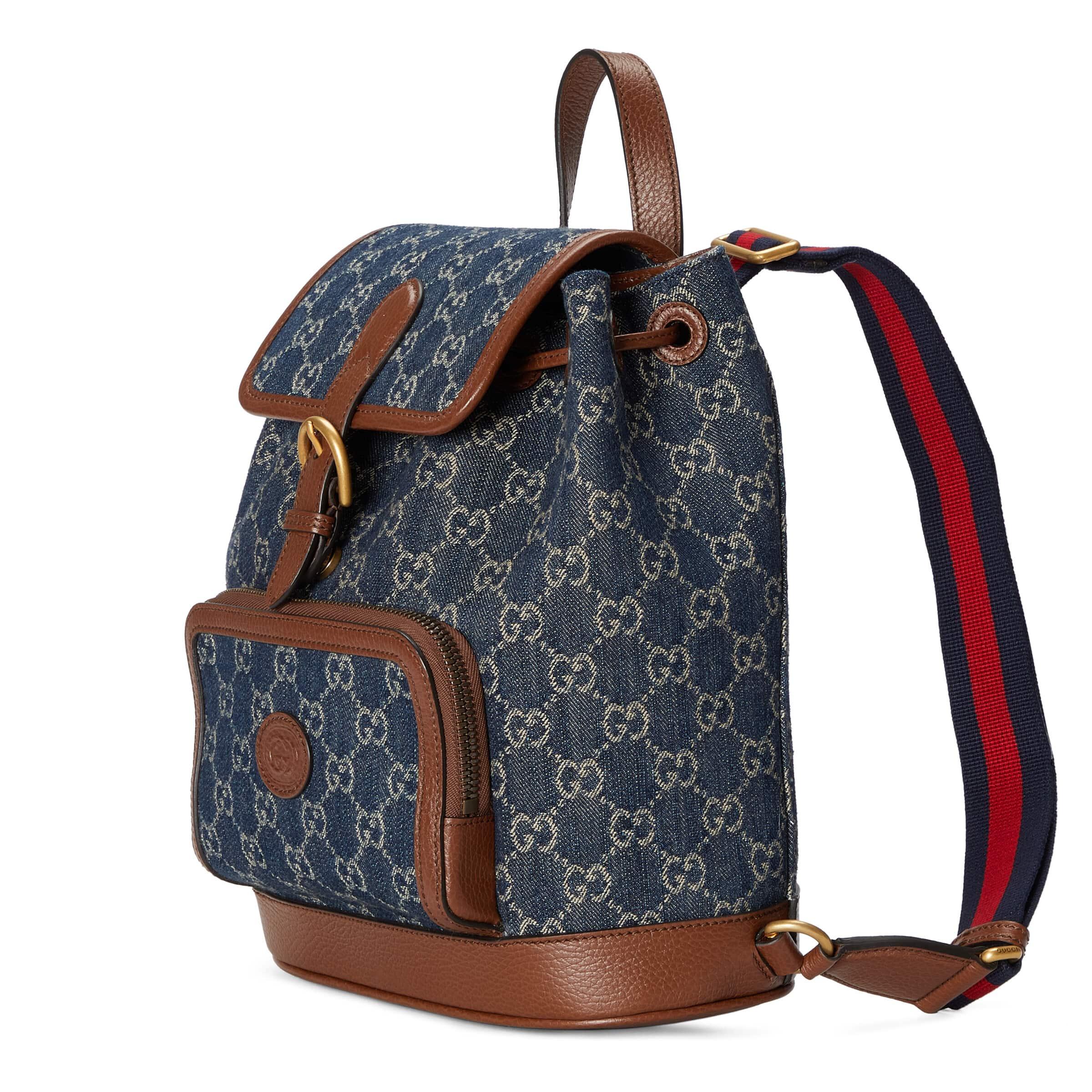 Gucci Backpack With Interlocking G in Blue for Men | Lyst