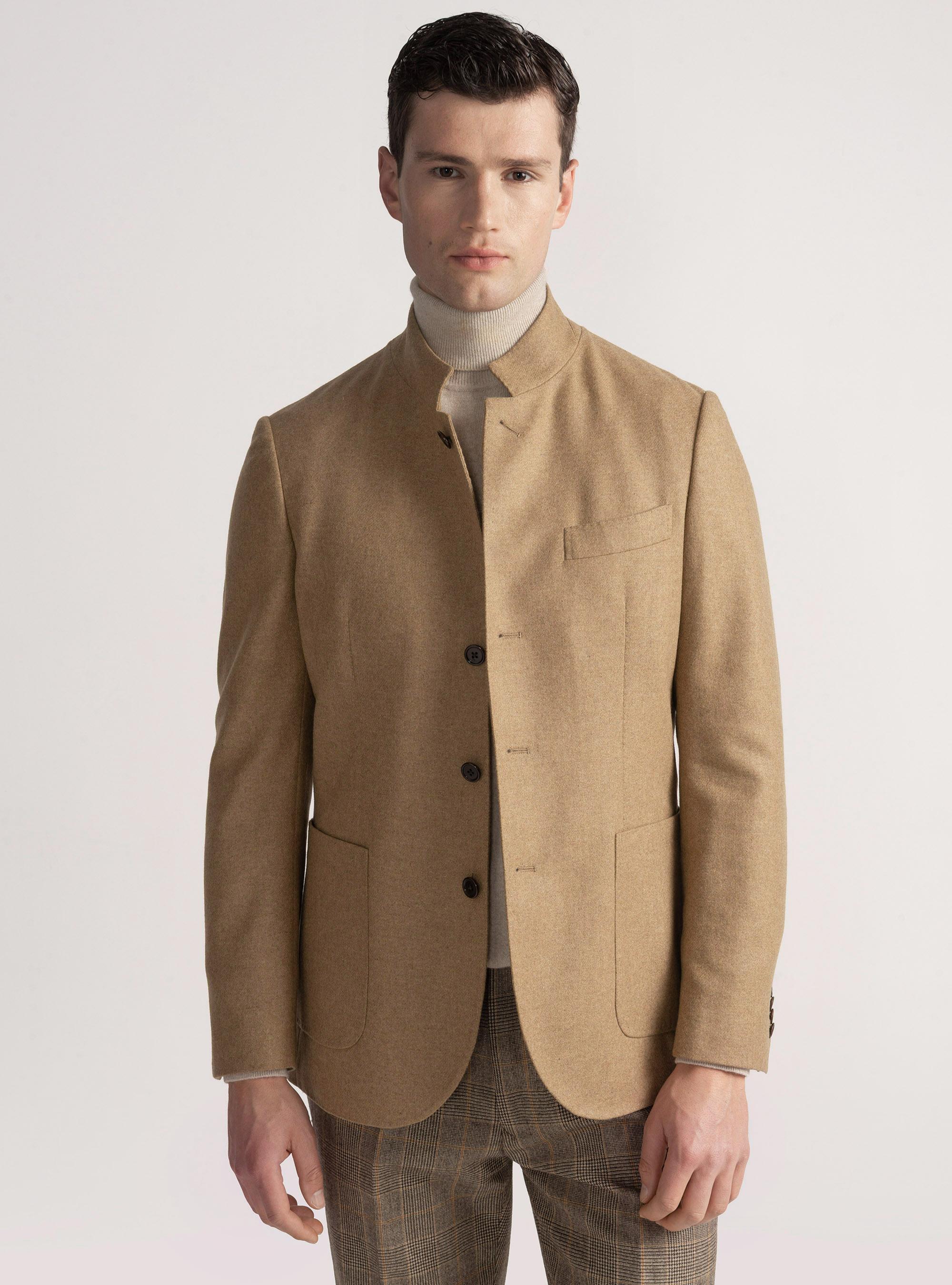 Gutteridge Camicia Collo Lungo Maglione Abbinare Maglietta Bianca