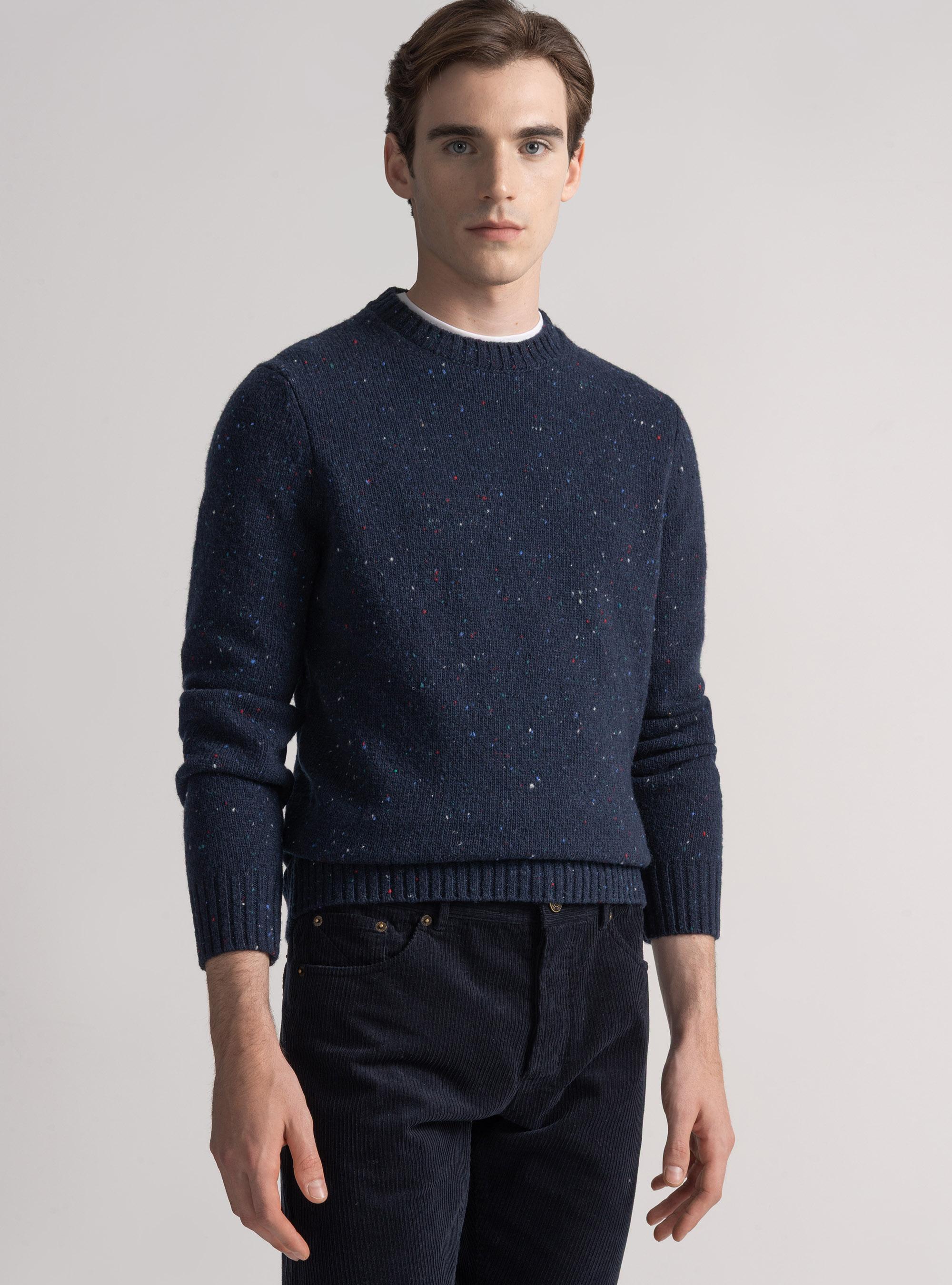 Gutteridge Maglia Lana Uomo Collo Alto Turtle Neck Maglione A