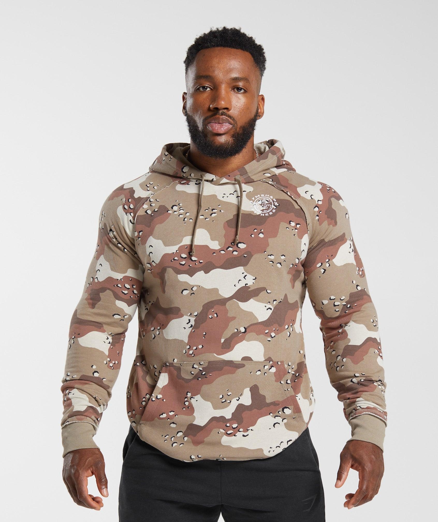 Camo Brown Legacy Hoodie Gymshark Gymshark Men's Legacy Hoodie