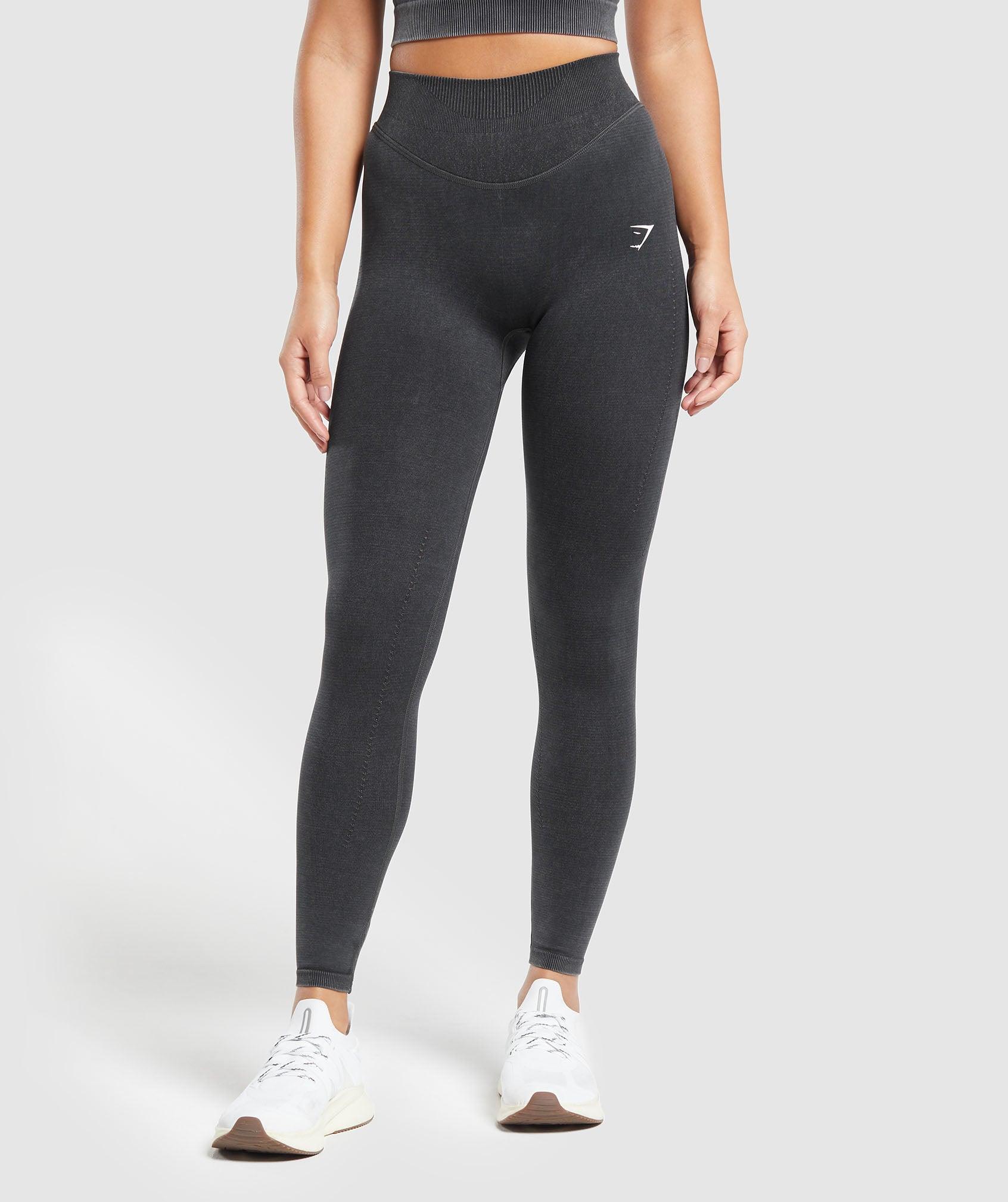 Black marl leggings