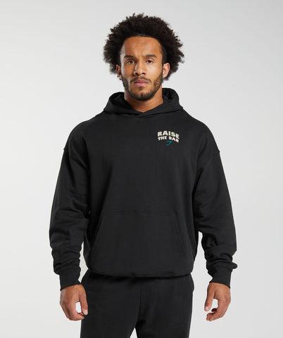 GYMSHARK Raise The Bar Hoodie in Black for Men Lyst UK