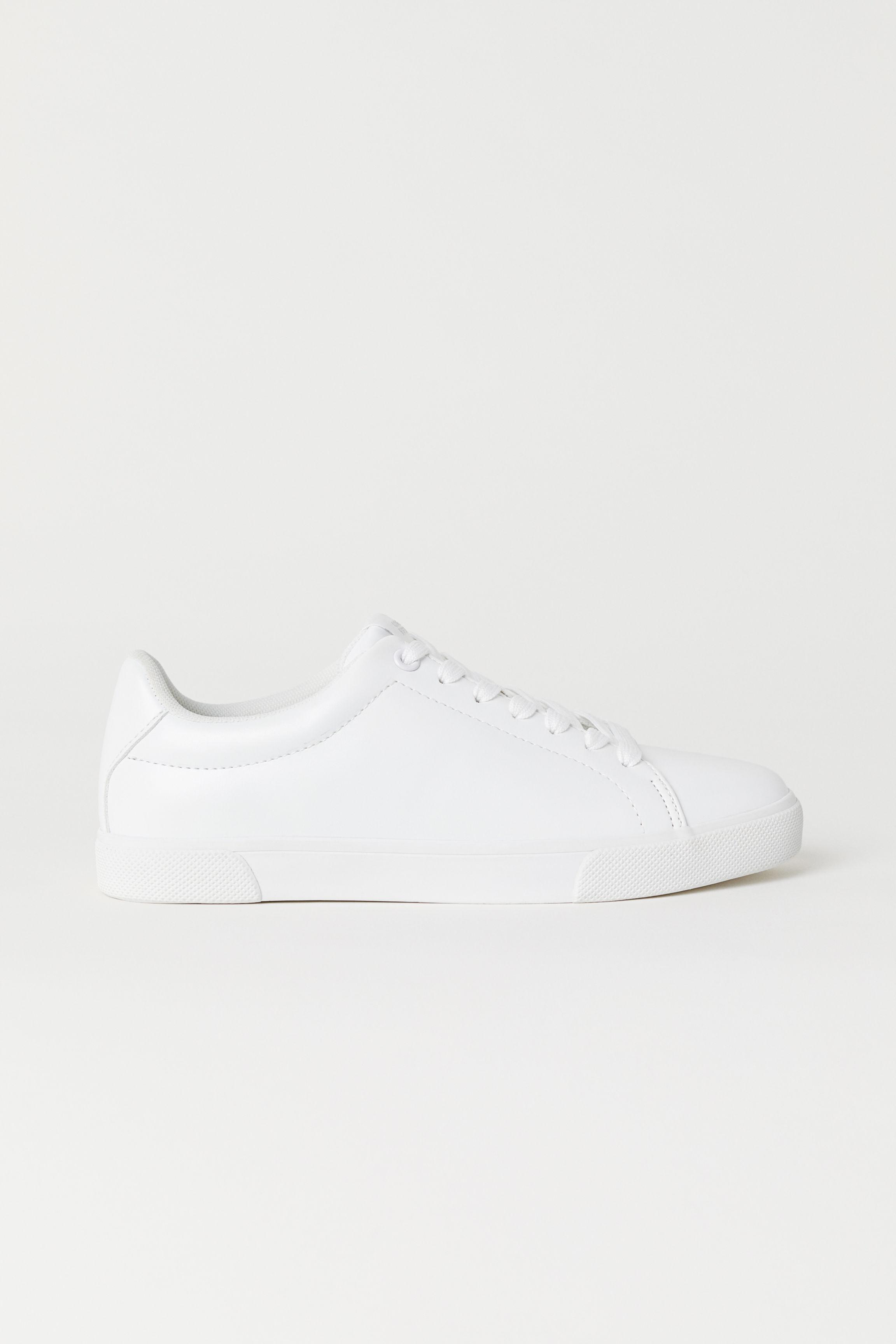 h&m white trainers womens