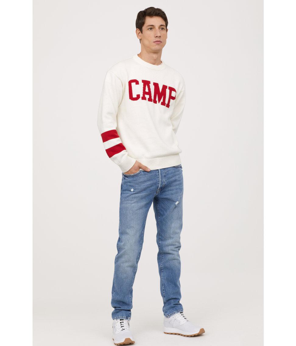 slim straight jeans h&m
