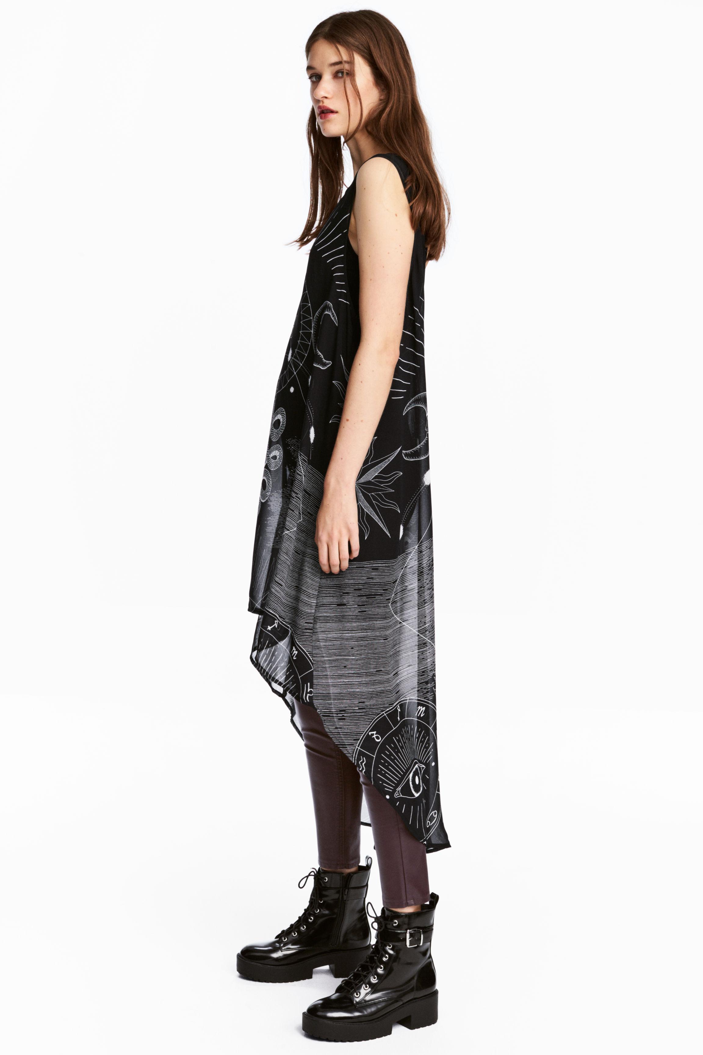 h&m asymmetric dress