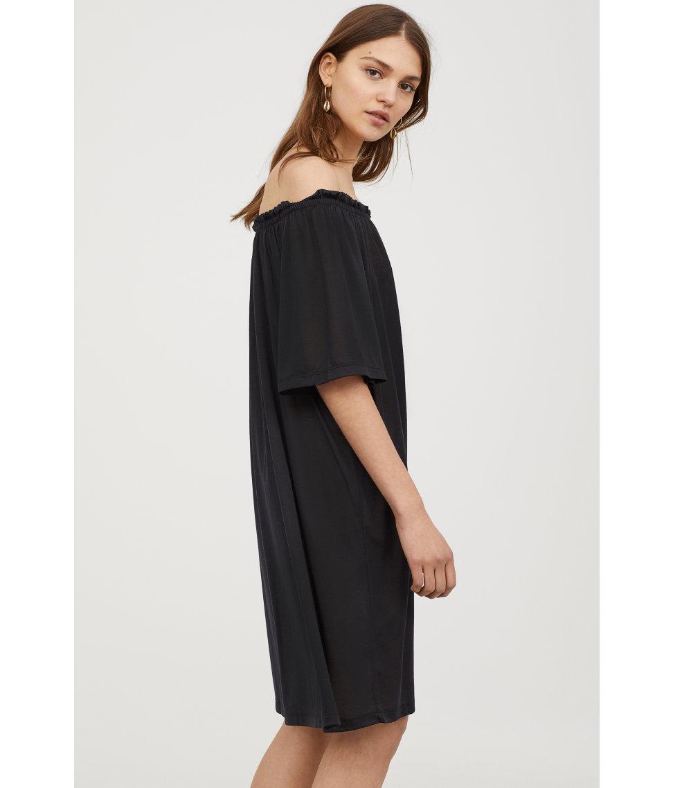h and m off the shoulder dress